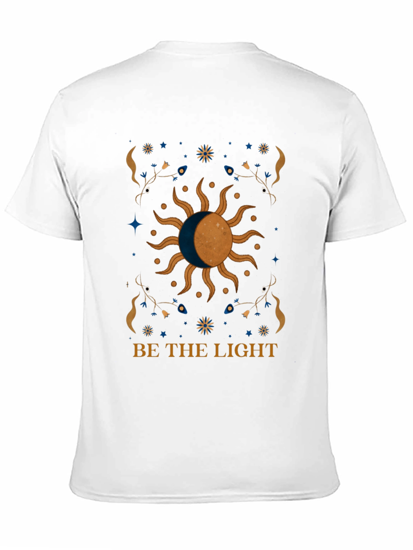 Black Celestial Sun & Moon Graphic Tee - Be The Light! view 11