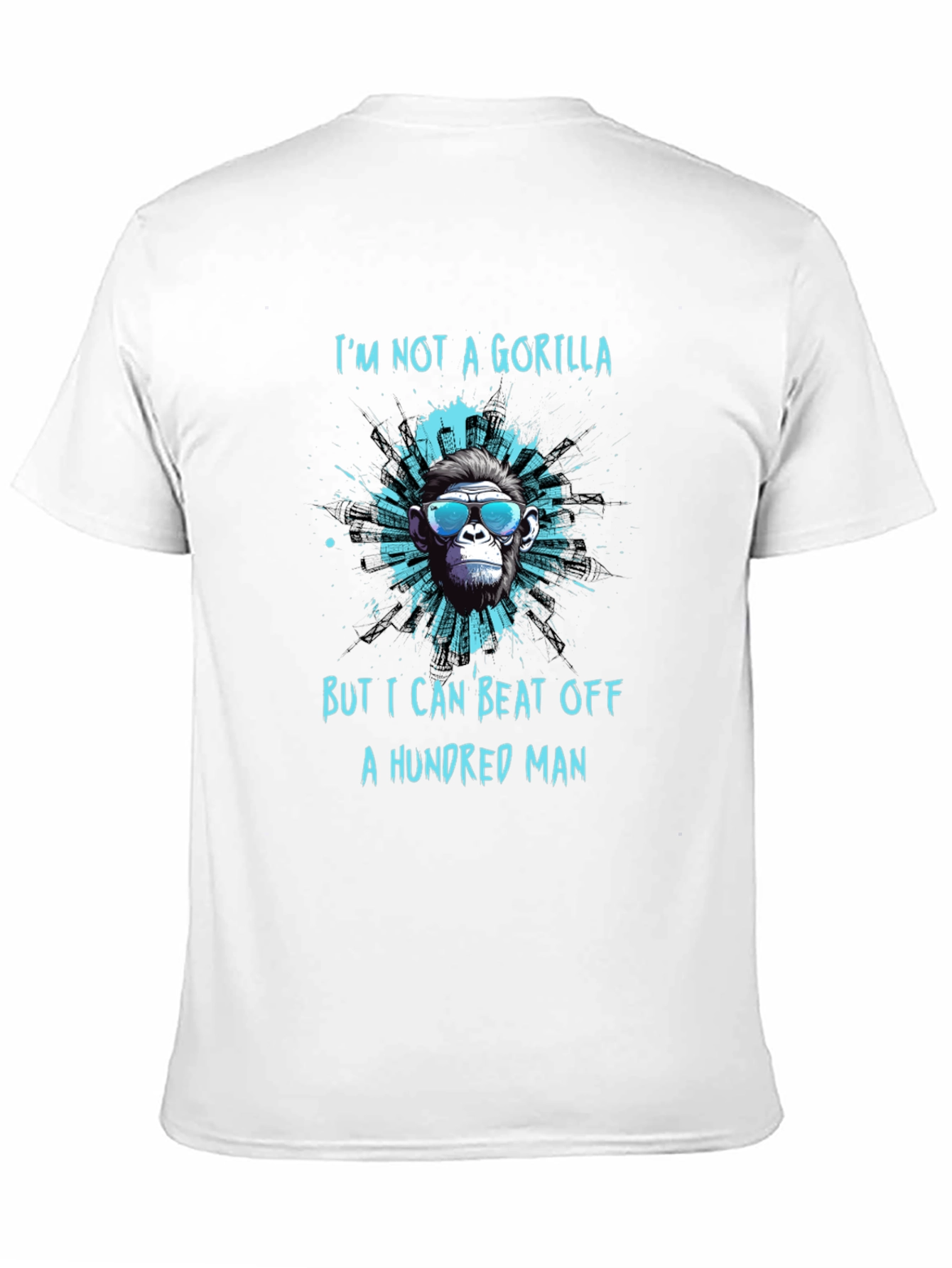 Black I'm Not A Gorilla Funny Graphic T-Shirt view 11