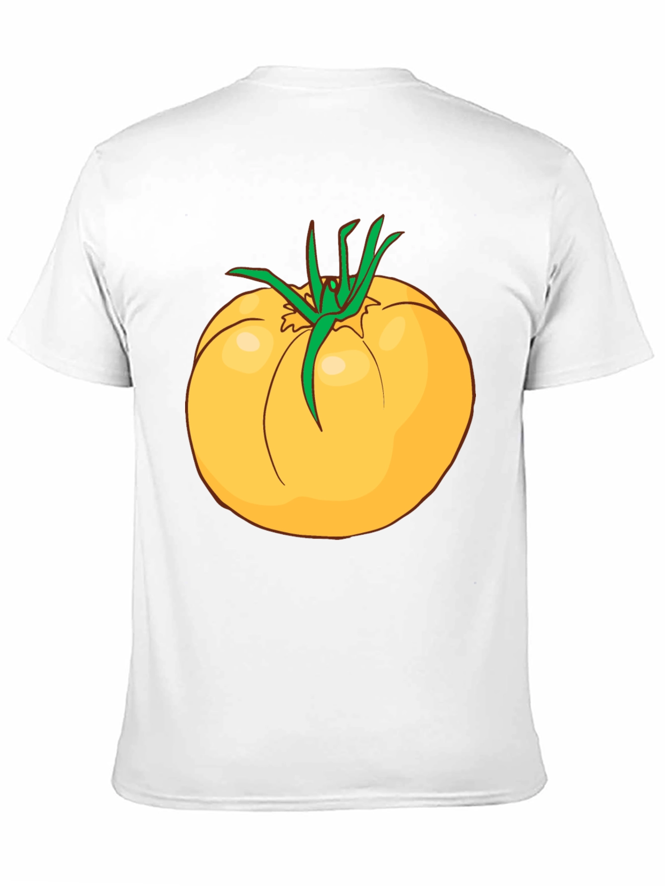 Black Yellow Tomato Graphic T-Shirt - Casual Cotton Tee view 11