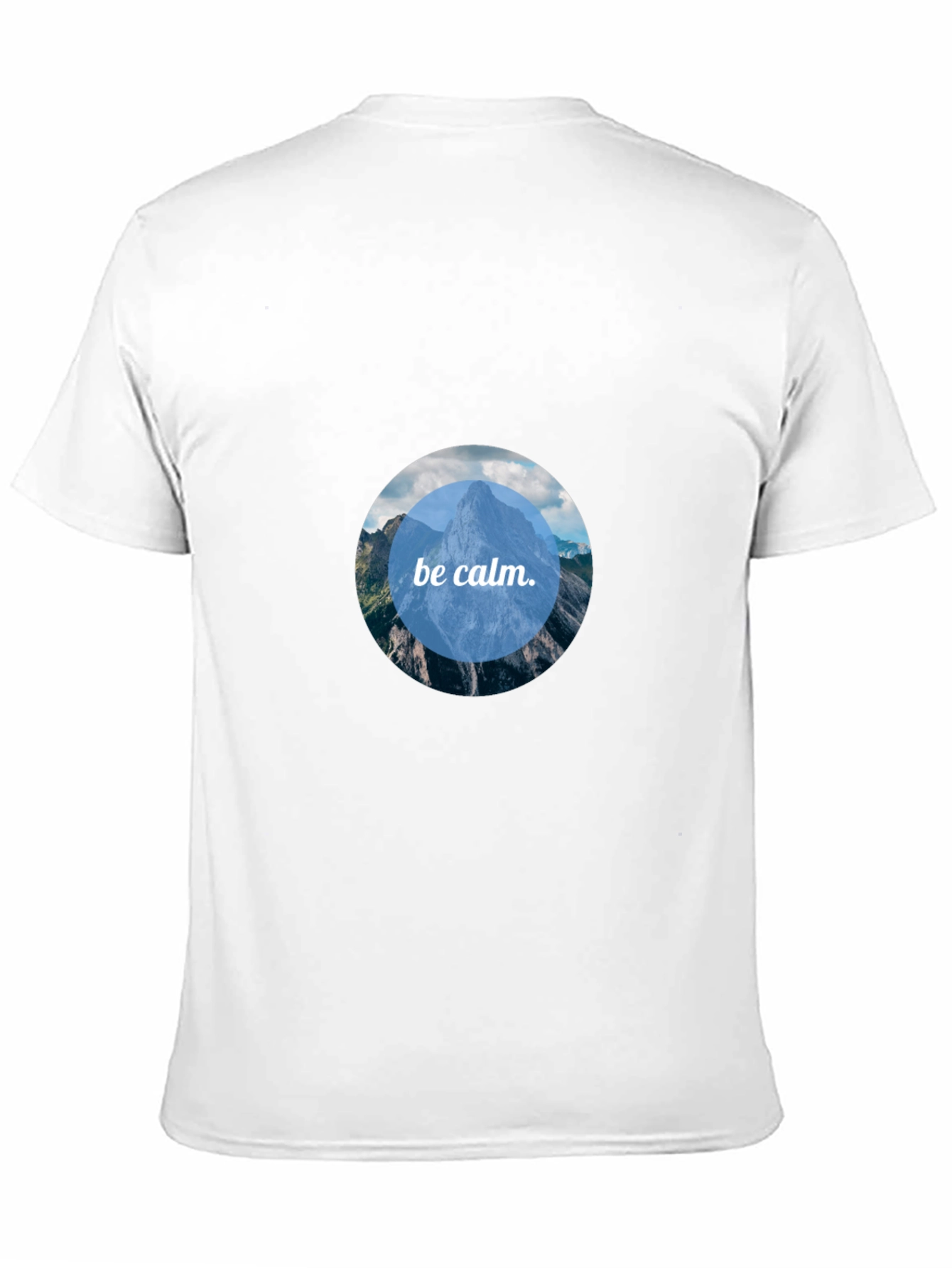 Black Be Calm Mountain Scene Tee - Black view 11