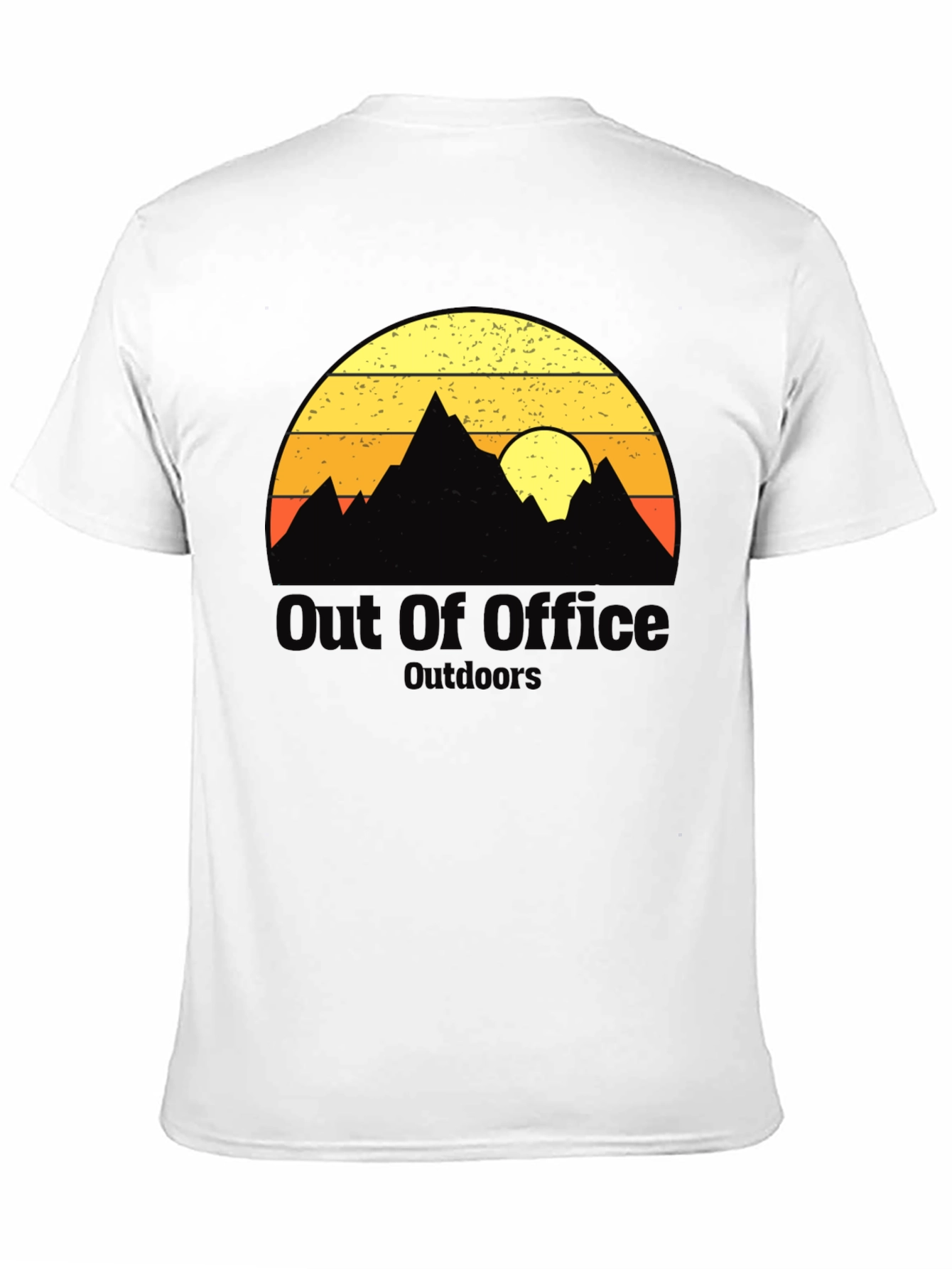 Black Out of Office Outdoors Graphic T-Shirt view 11