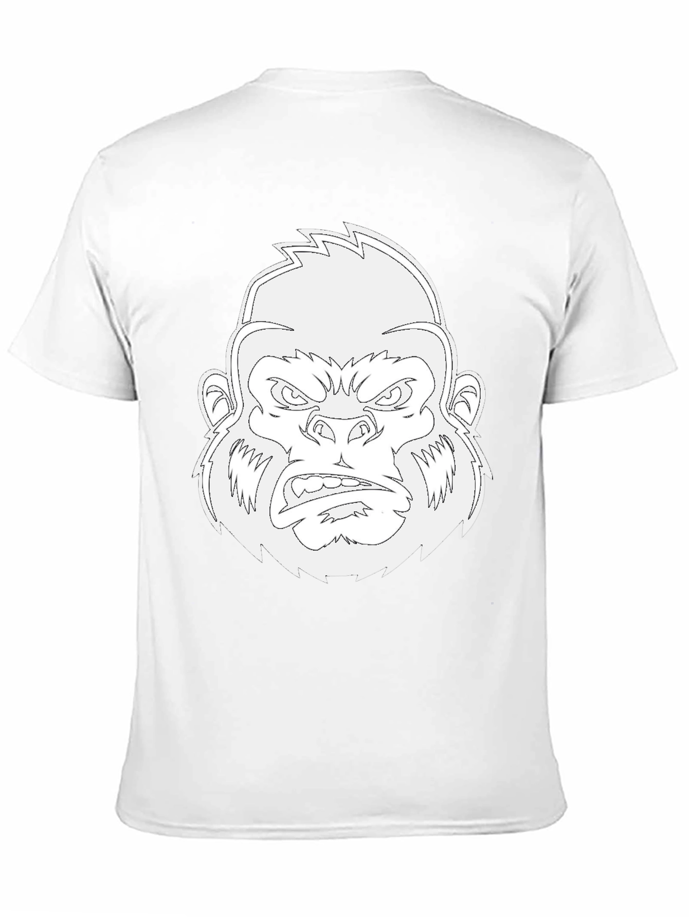 Black Gorilla Graphic Black T-Shirt for Men view 11