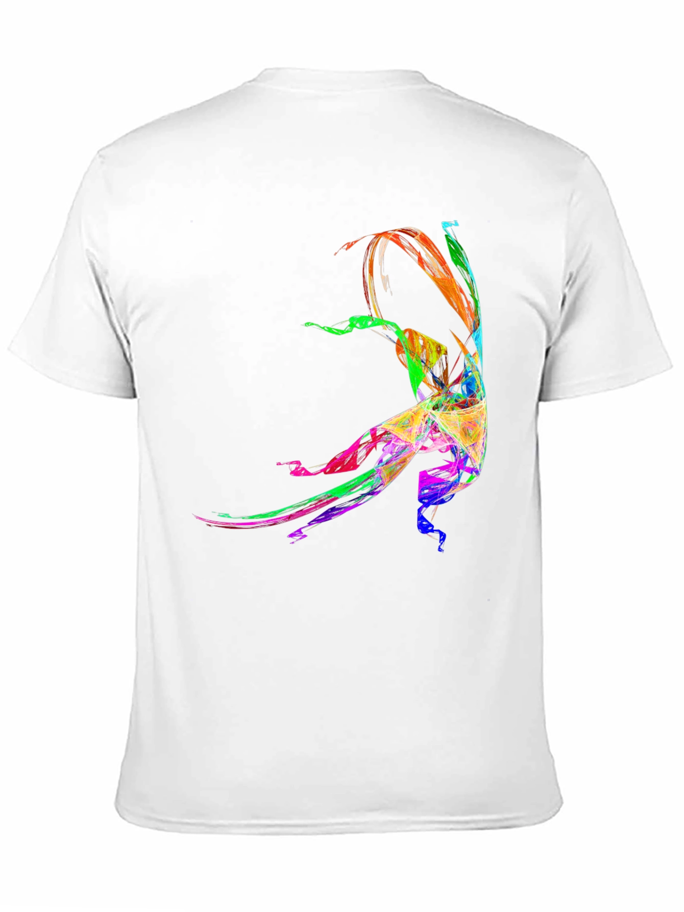 Black Colorful Abstract Dancer Graphic Tee view 11