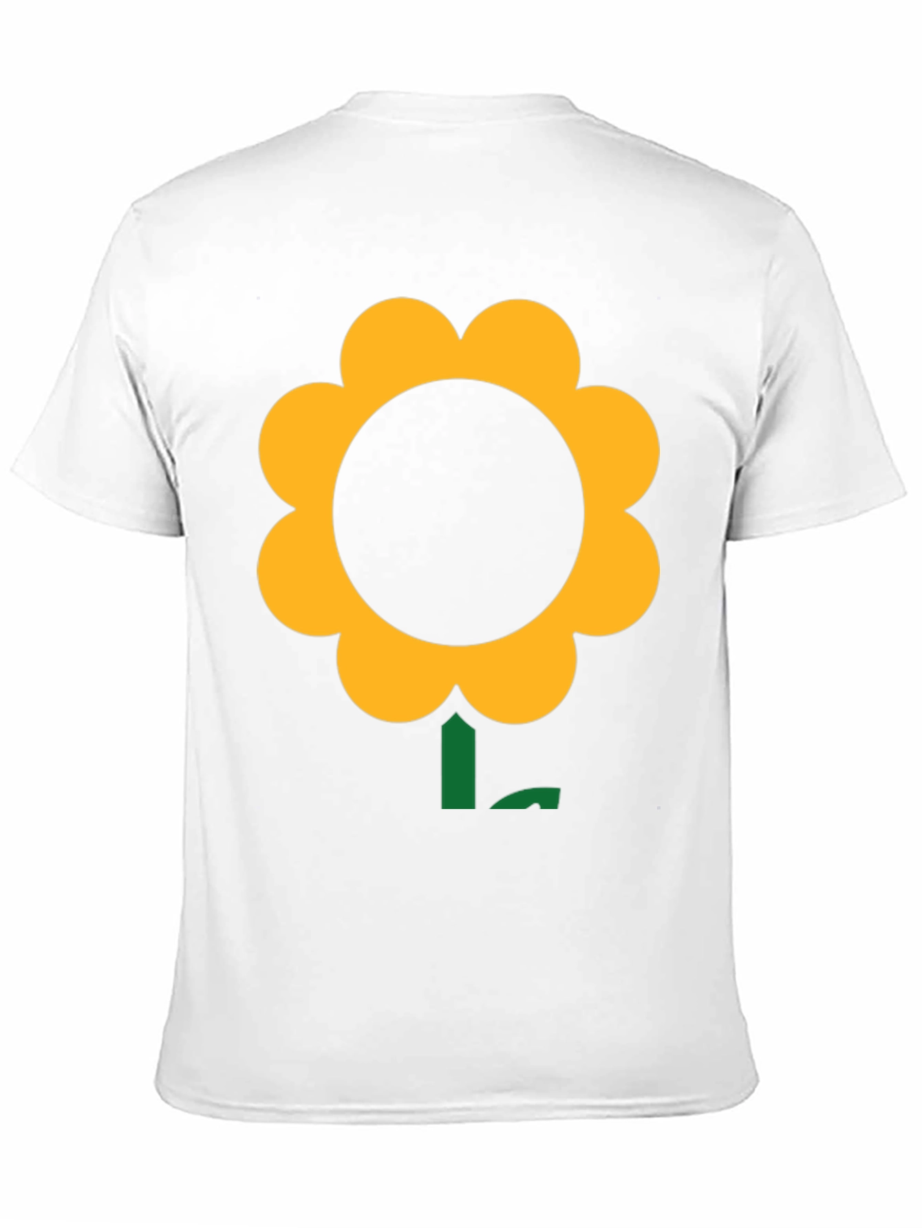 Black Black T-Shirt with Bold Flower Graphic view 11