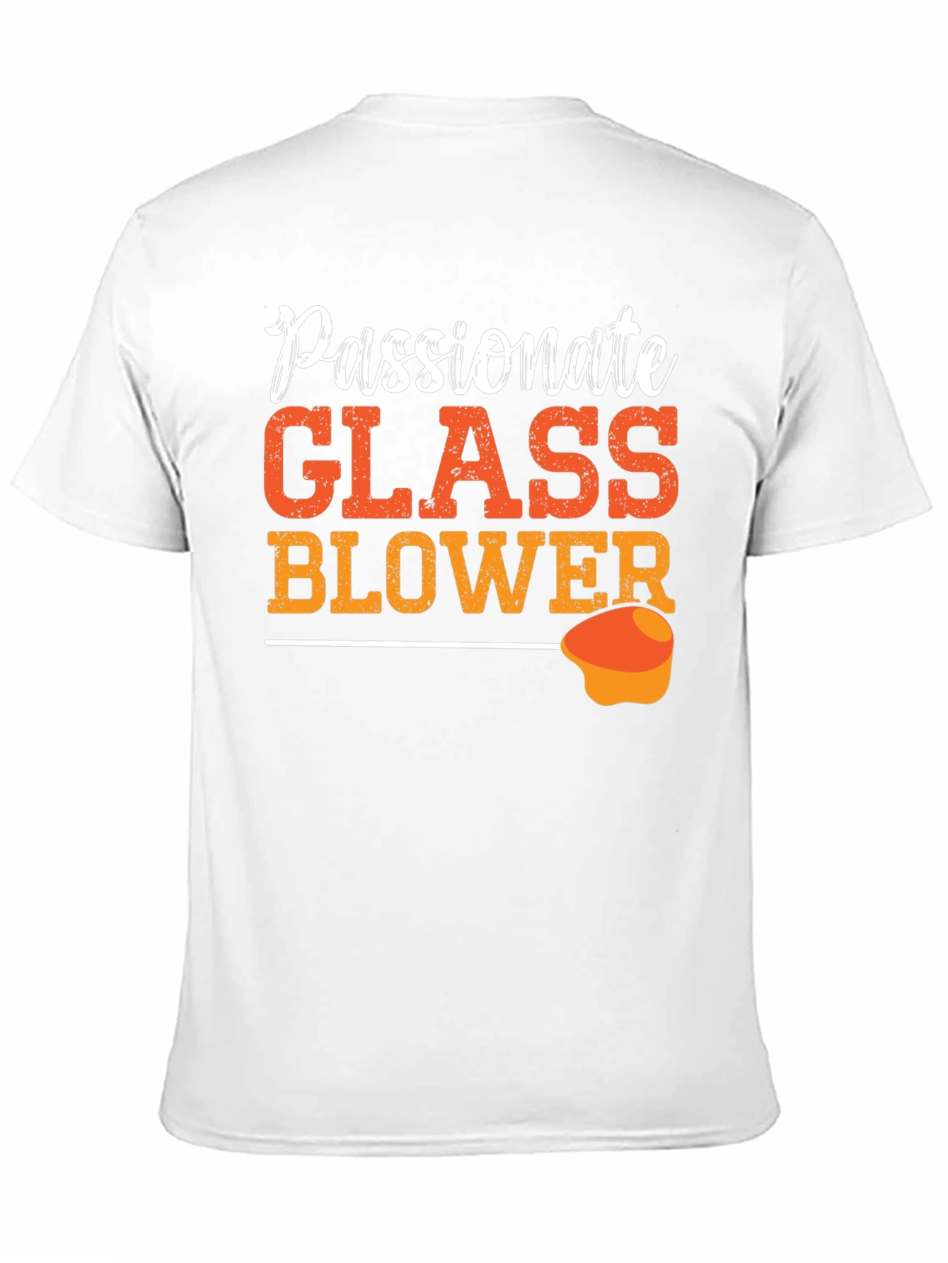 Black Passionate Glass Blower Graphic T-Shirt view 11
