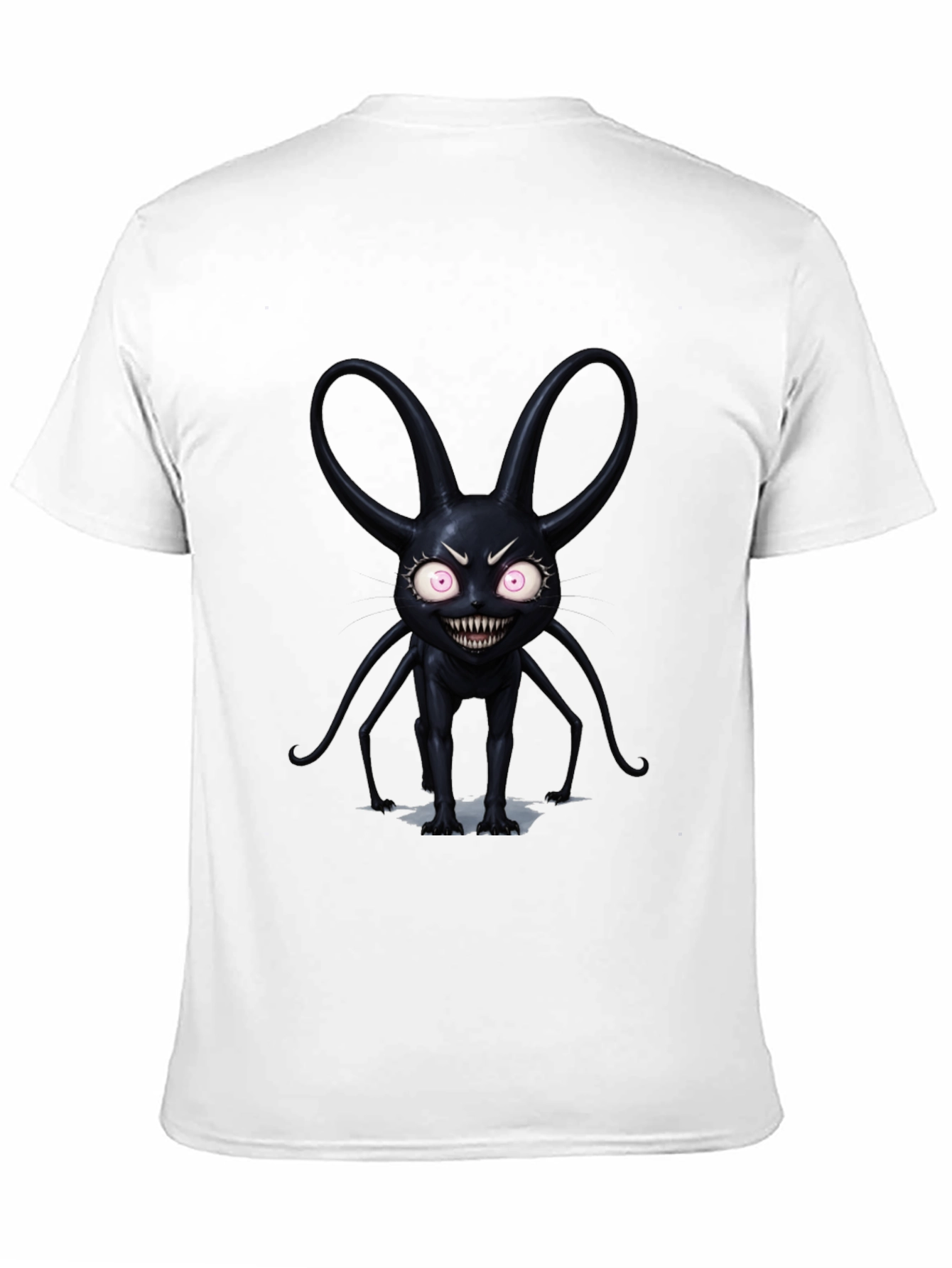 Black Monster Graphic Tee - Dark Fantasy Style T-Shirt view 11