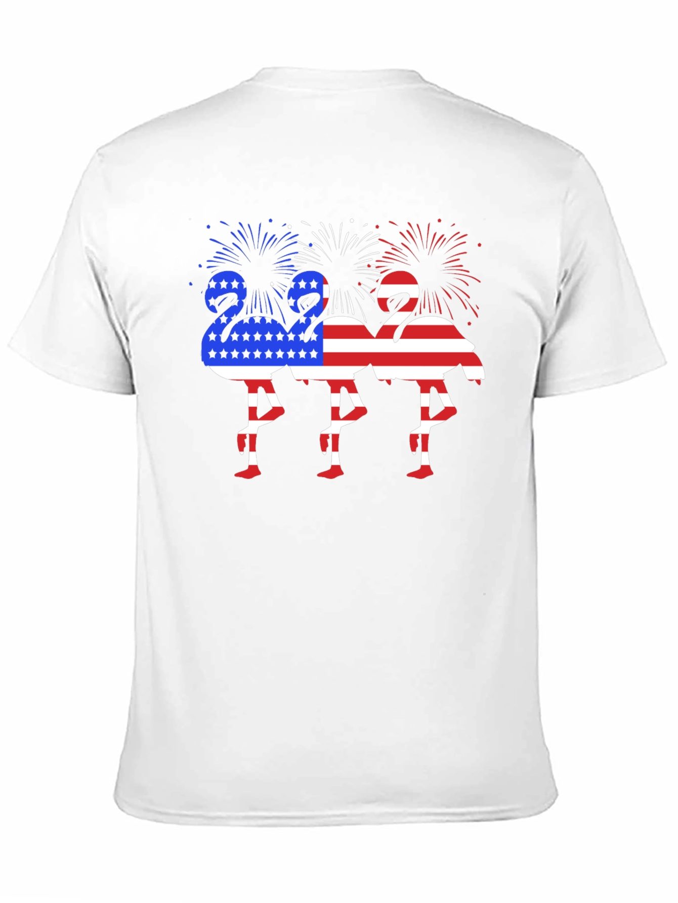 Black Patriotic Flamingo Graphic Tee view 11