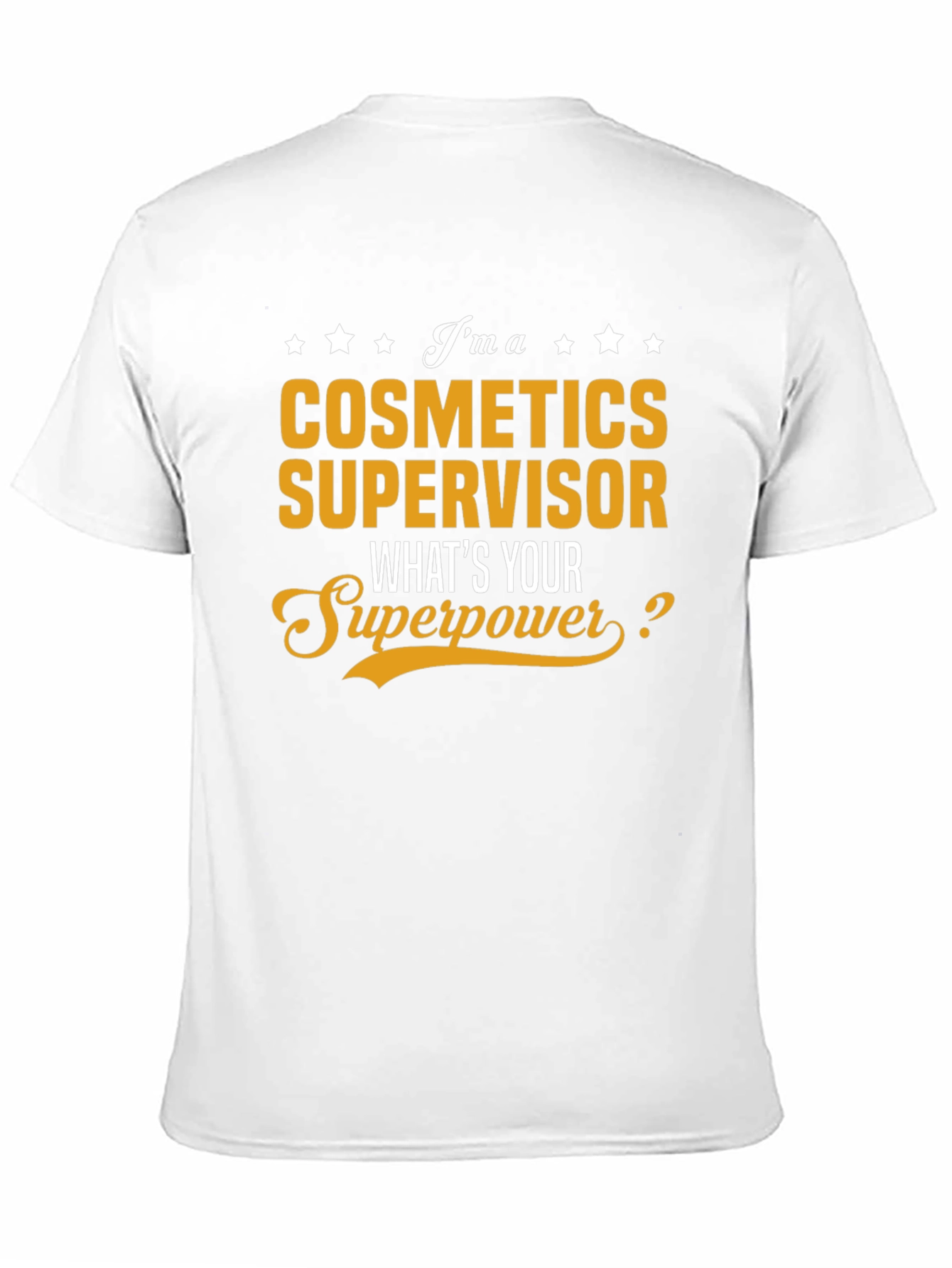 Black Cosmetics Supervisor Superpower T-Shirt view 11