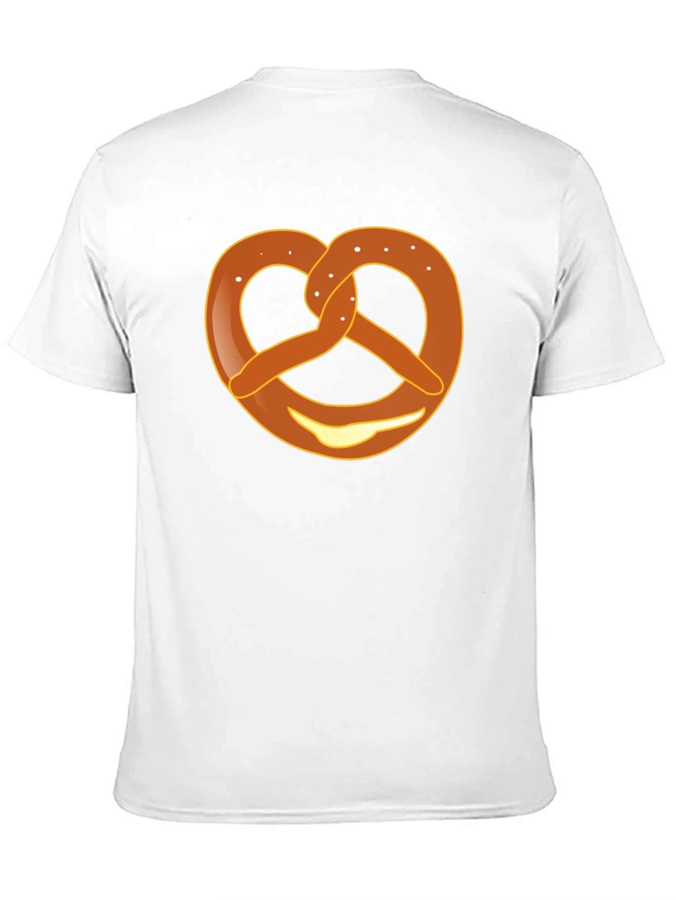 Black Pretzel Graphic T-Shirt - Unisex Crew Neck Tee view 11