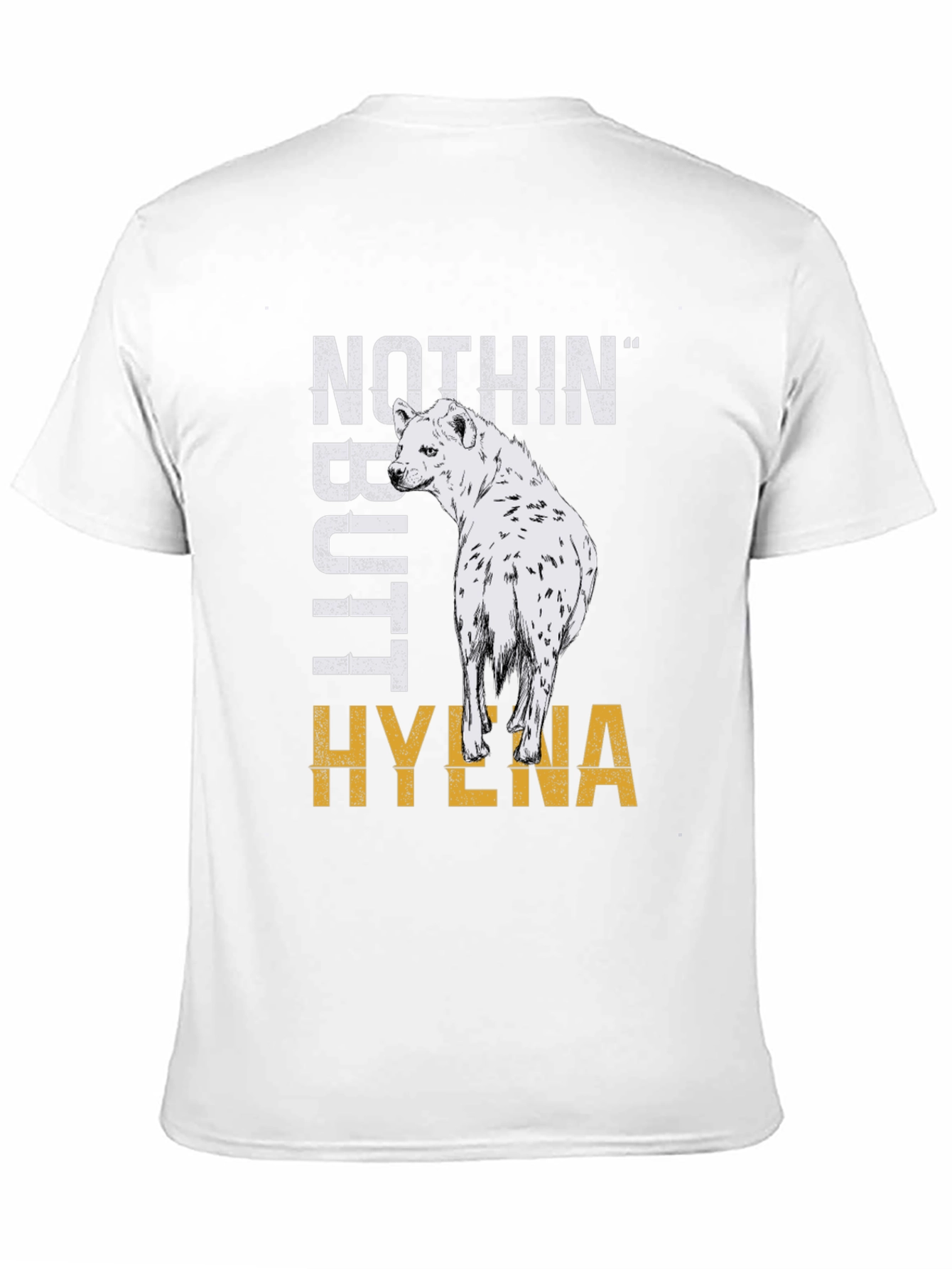 Black Nothin' Butt Hyena Graphic Tee view 11