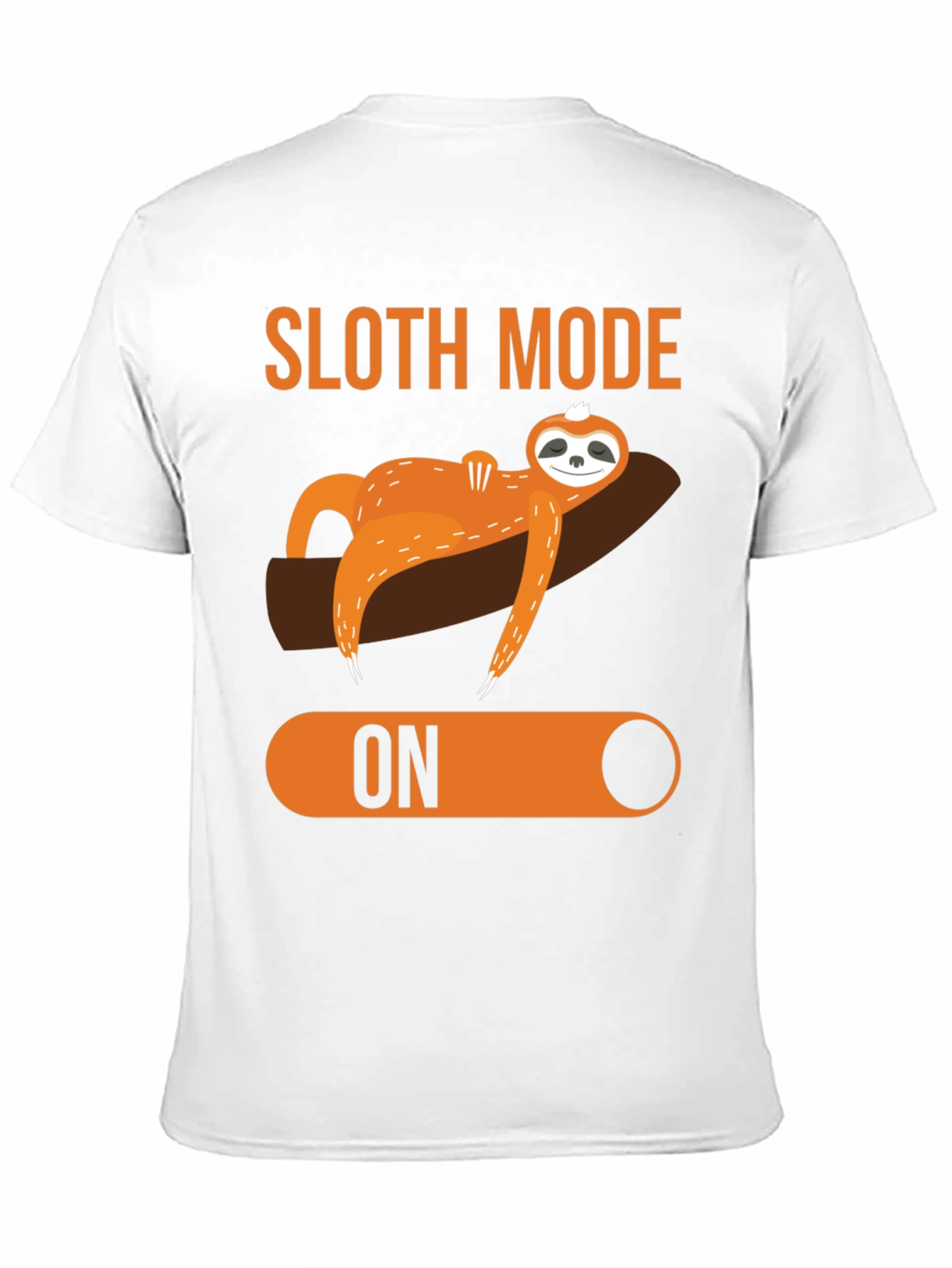 Black Sloth Mode ON Graphic T-Shirt view 11