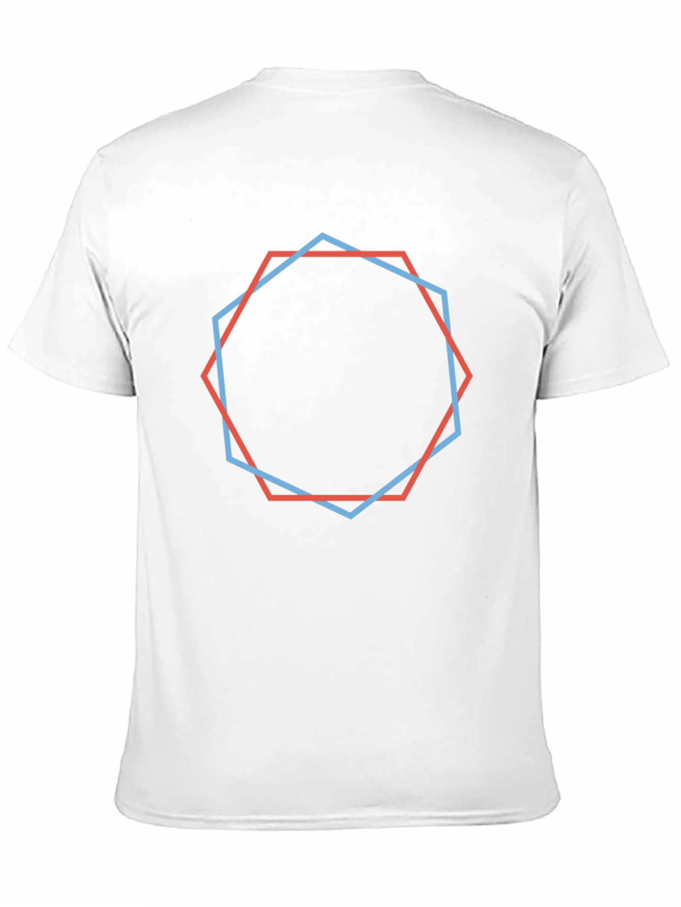 Black Geometric Octagon T-Shirt - Modern Style view 11