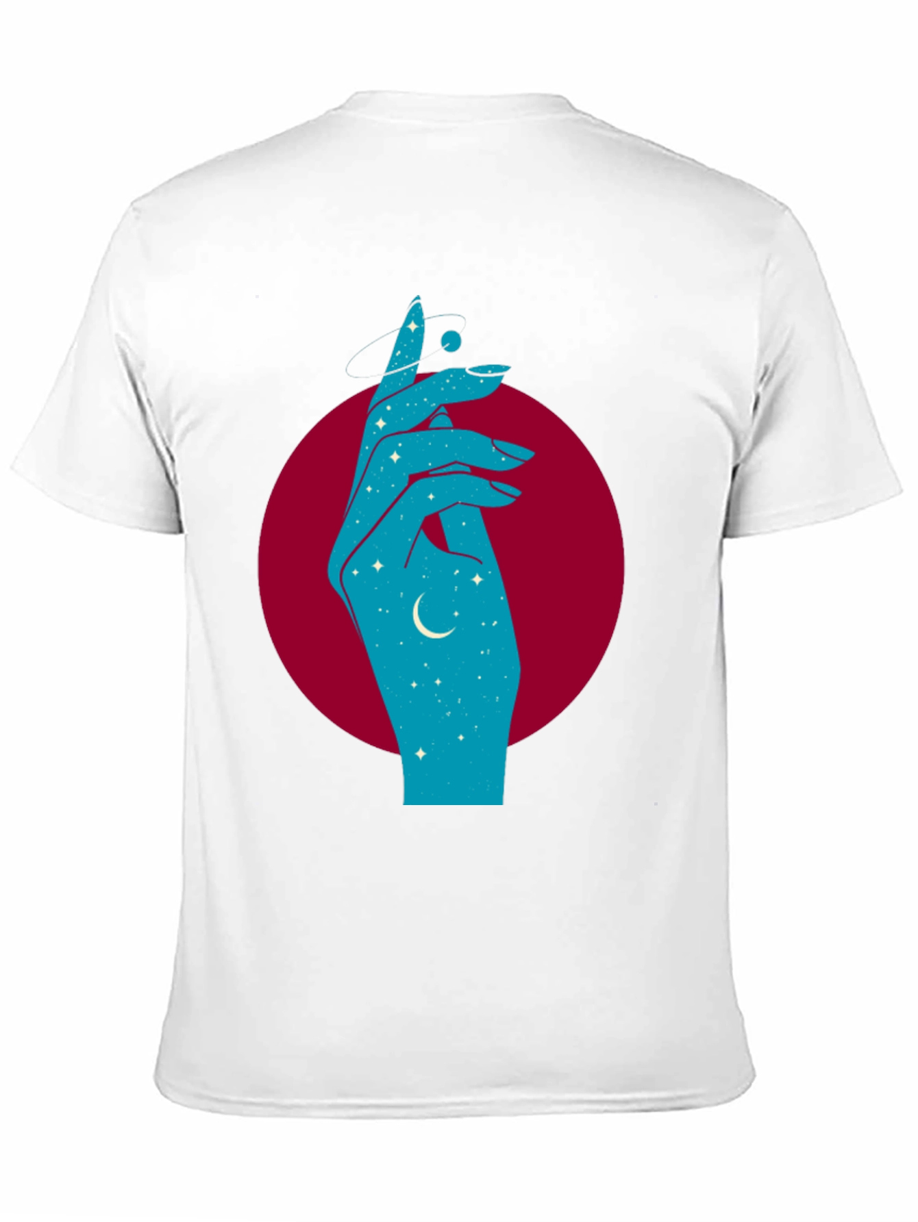 Black Celestial Hand Graphic Tee - Black view 11