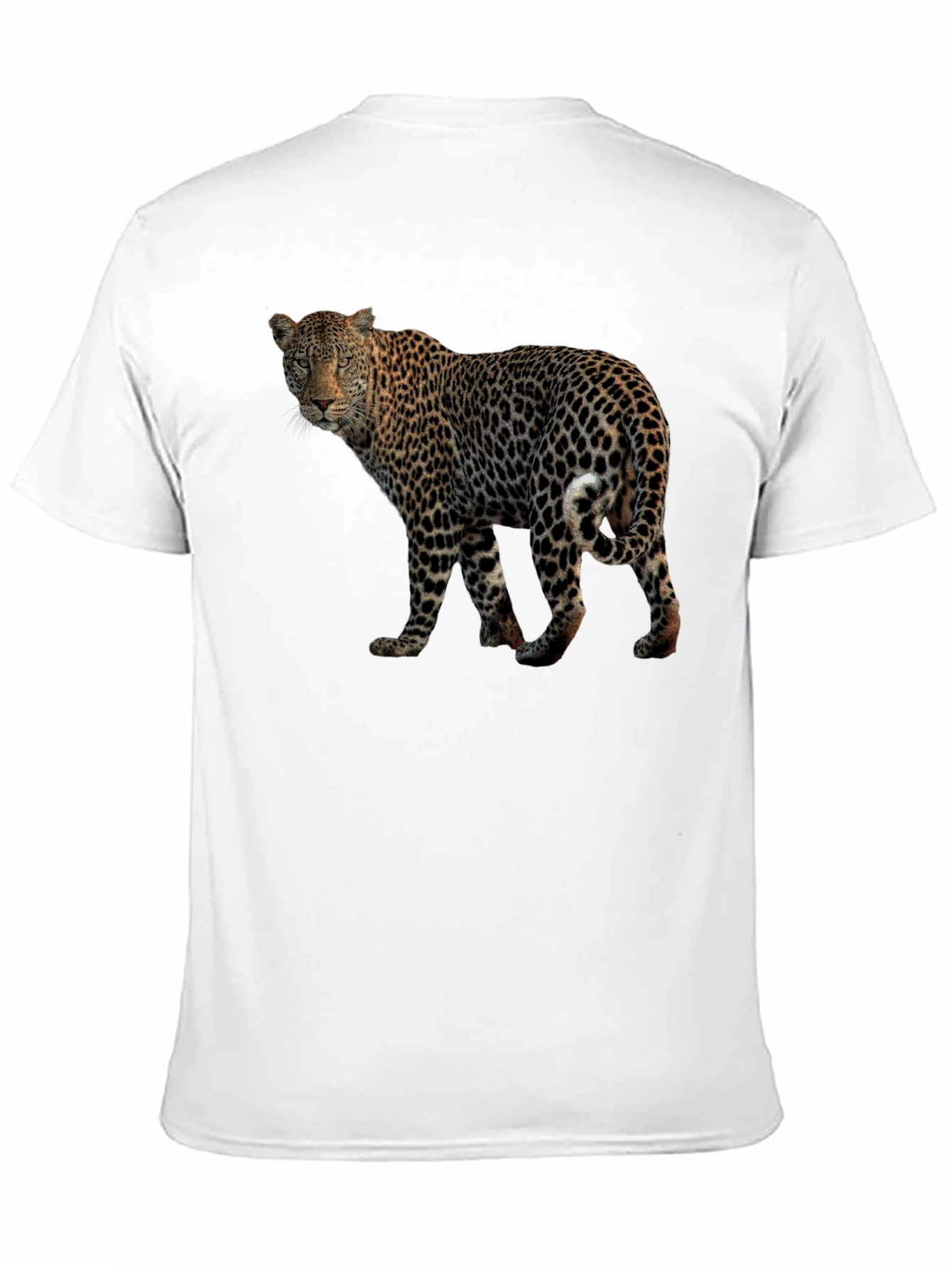 Black Leopard Print Black T-Shirt view 11