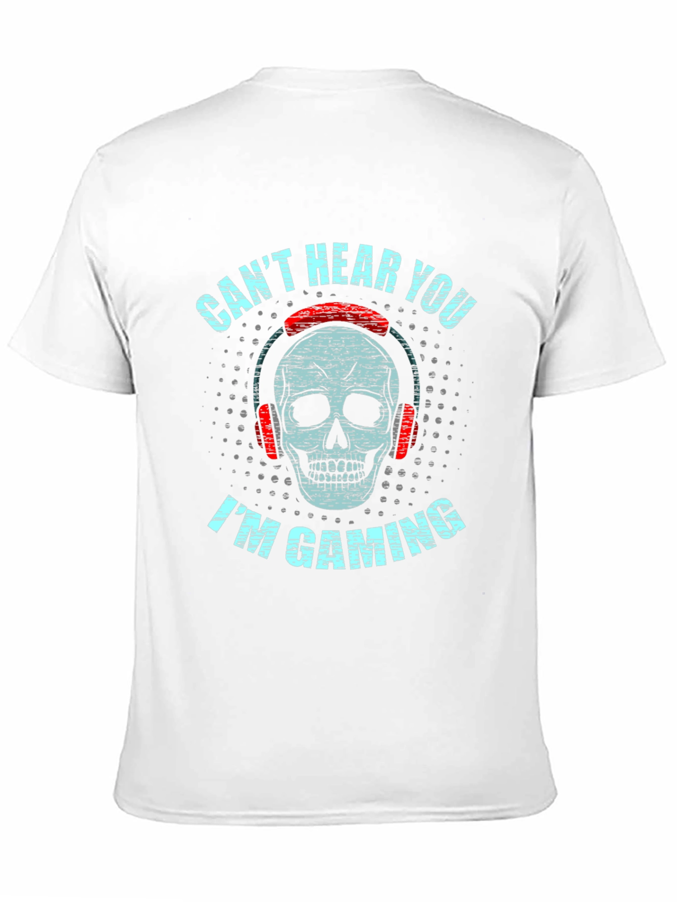 Black Gaming Skull Graphic Tee view 11