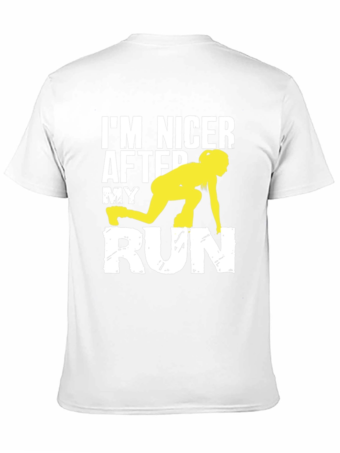 Black Funny Running T-Shirt: I'm Nicer After My Run view 11