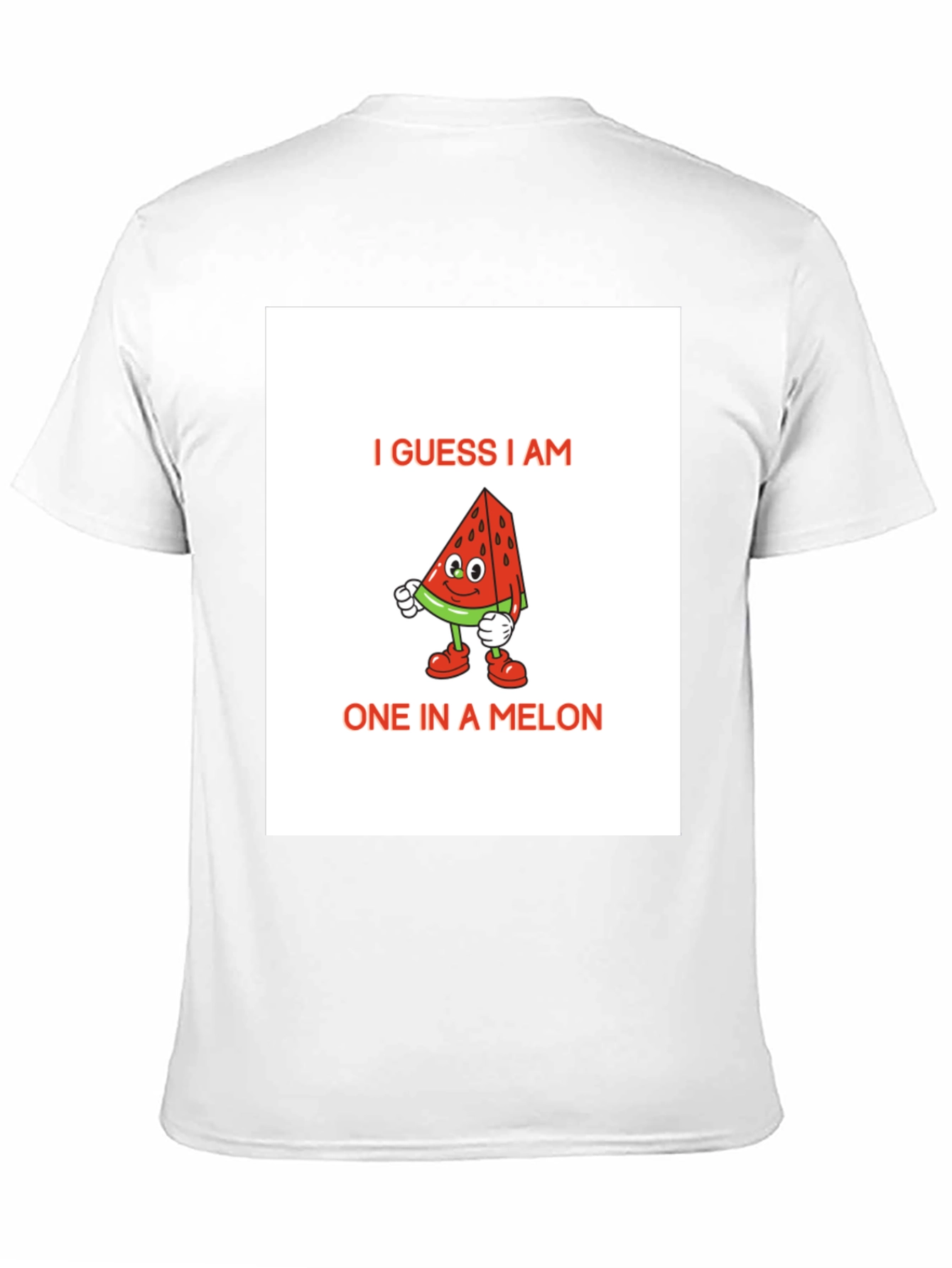 Black One in a Melon Graphic T-Shirt - Novelty Fruit Tee view 11