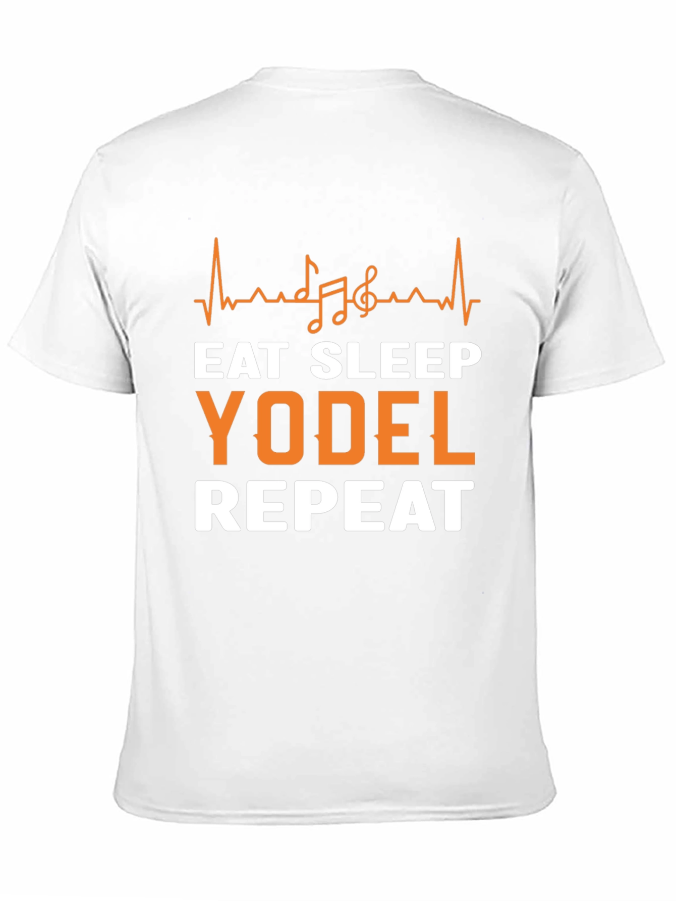 Black Eat Sleep Yodel Repeat T-Shirt view 11