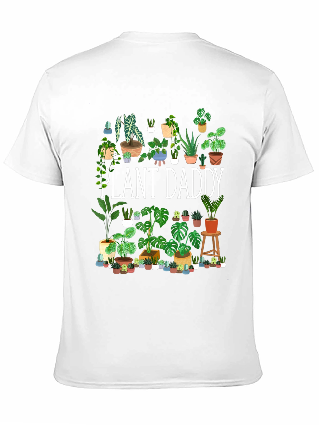 Black Plant Daddy T-Shirt - Gardener Gift view 11