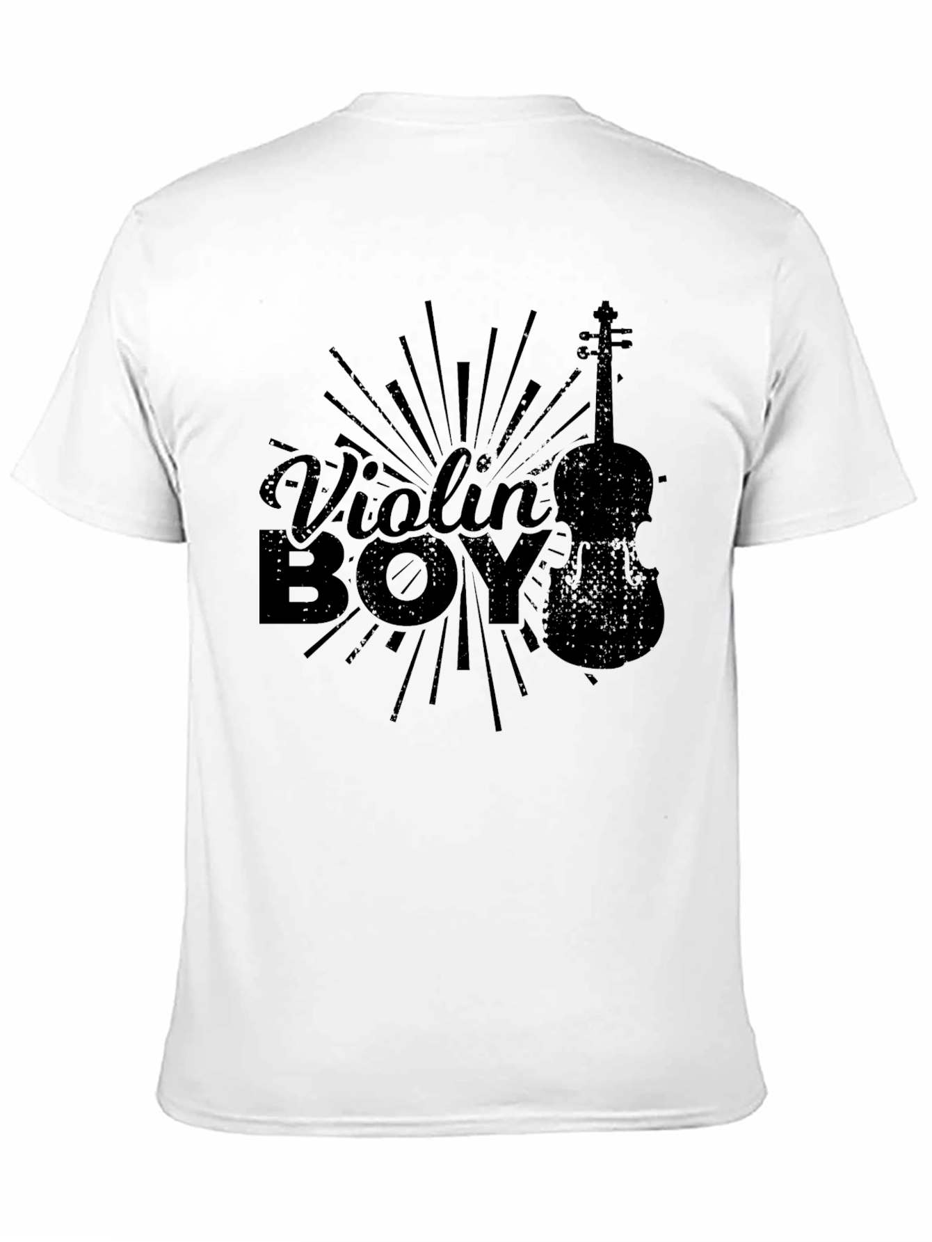 Black Violin Boy Graphic Black T-Shirt view 11