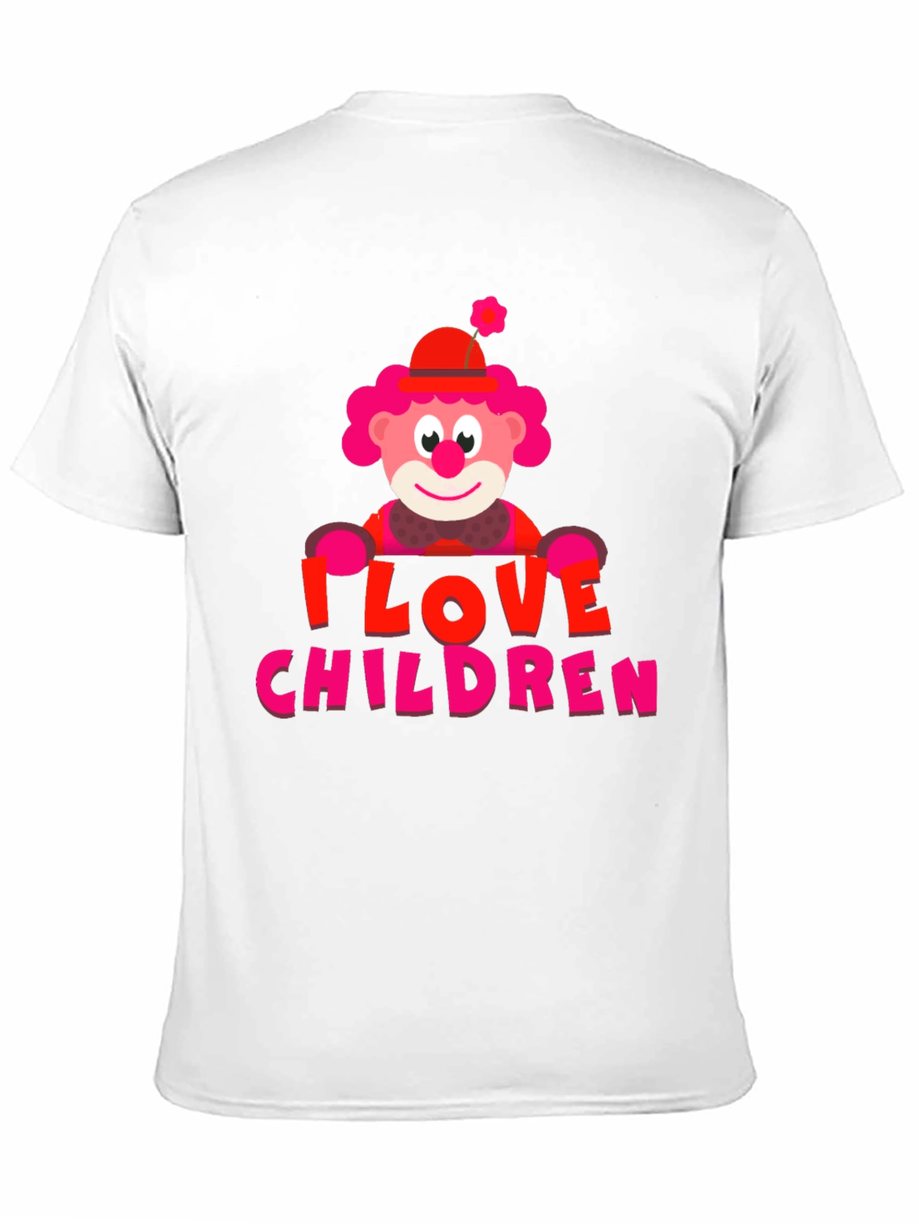 Black I Love Children Clown Graphic T-Shirt view 11