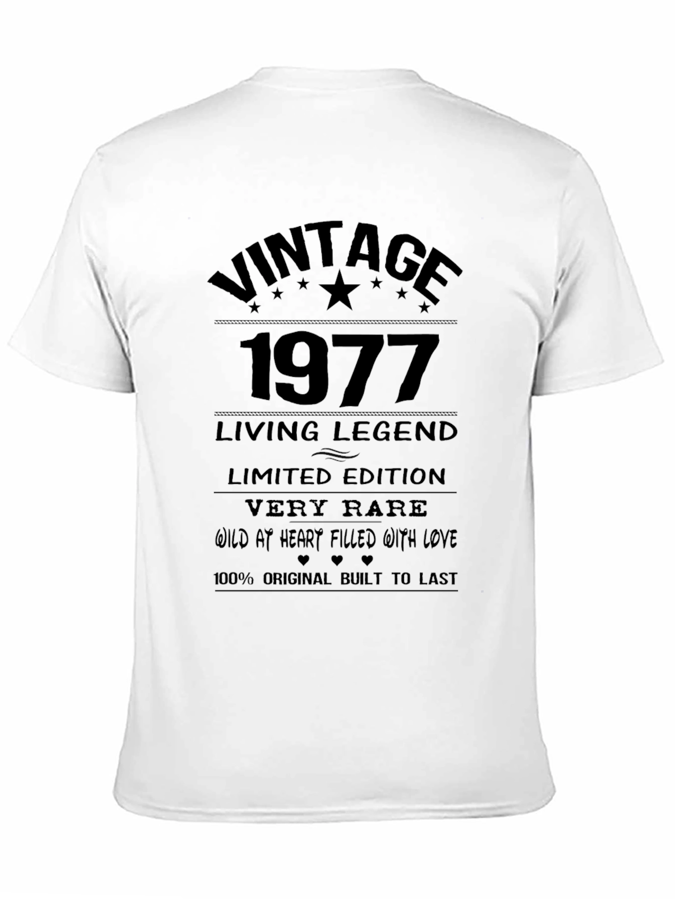 Black Vintage 1977 Living Legend Black T-Shirt view 11