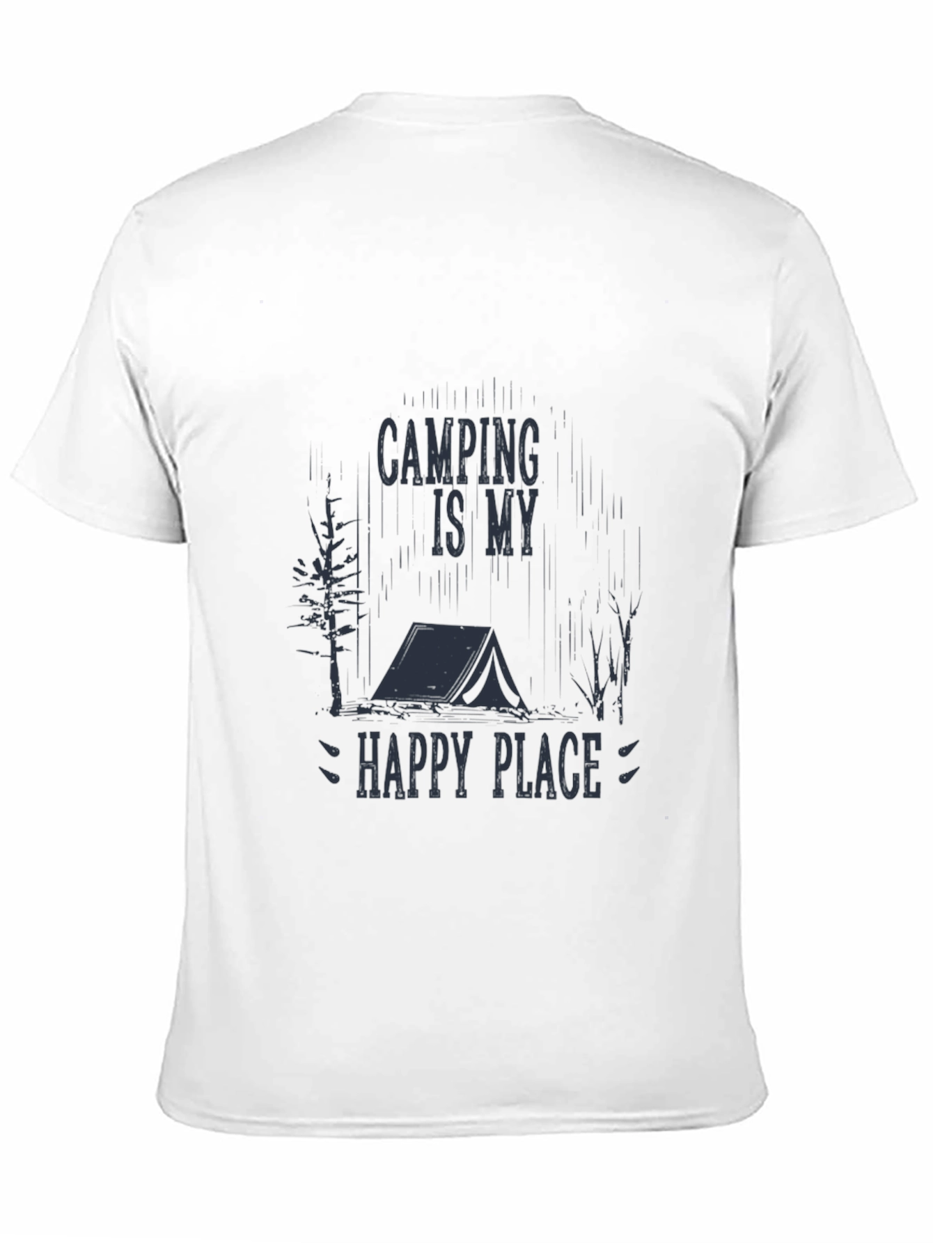 Black Camping is My Happy Place Black T-Shirt view 11