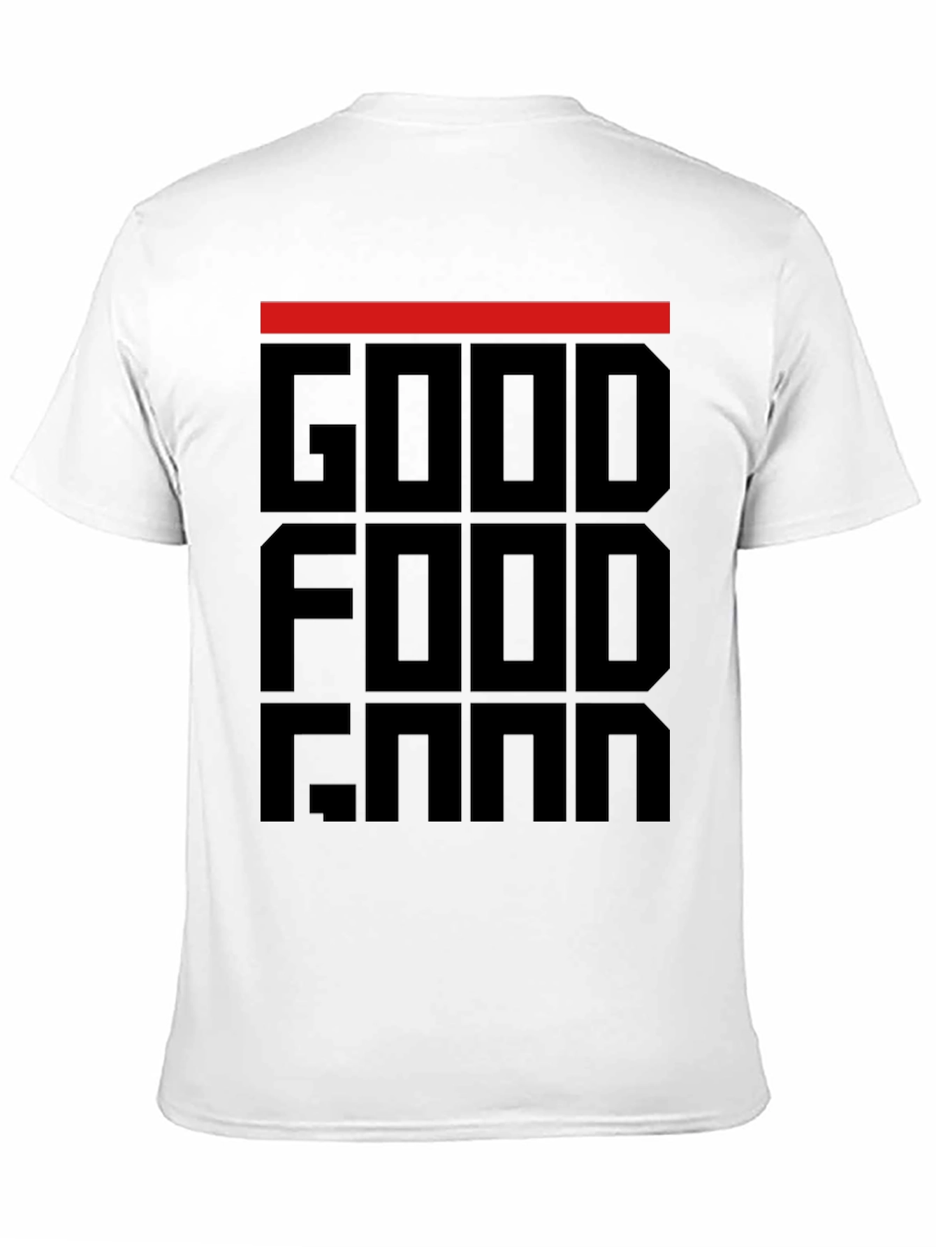 Black Good Food Gang T-Shirt - Black Graphic Tee view 11