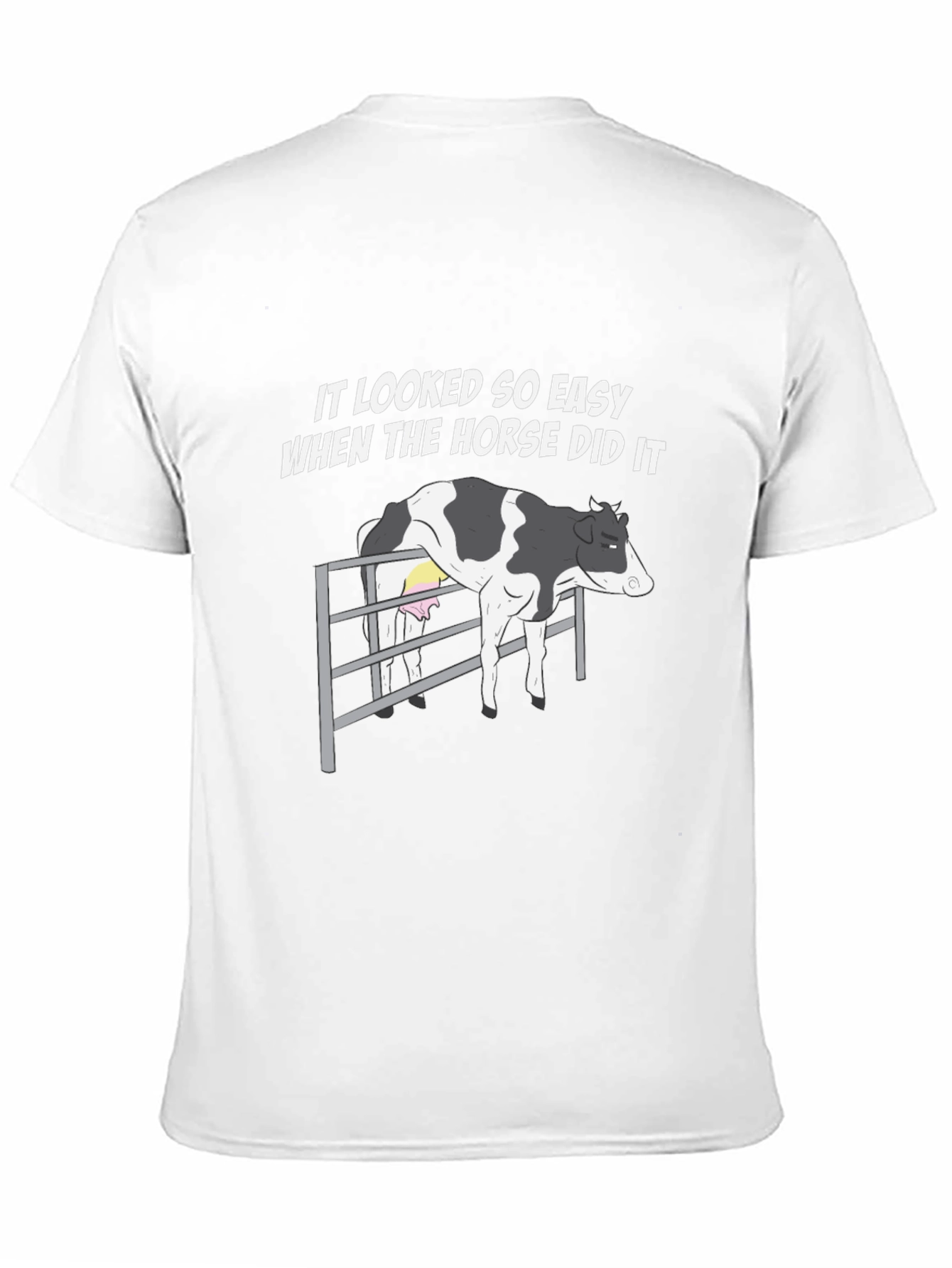 Funny Cow T-Shirt - It Looked So Easy - 11