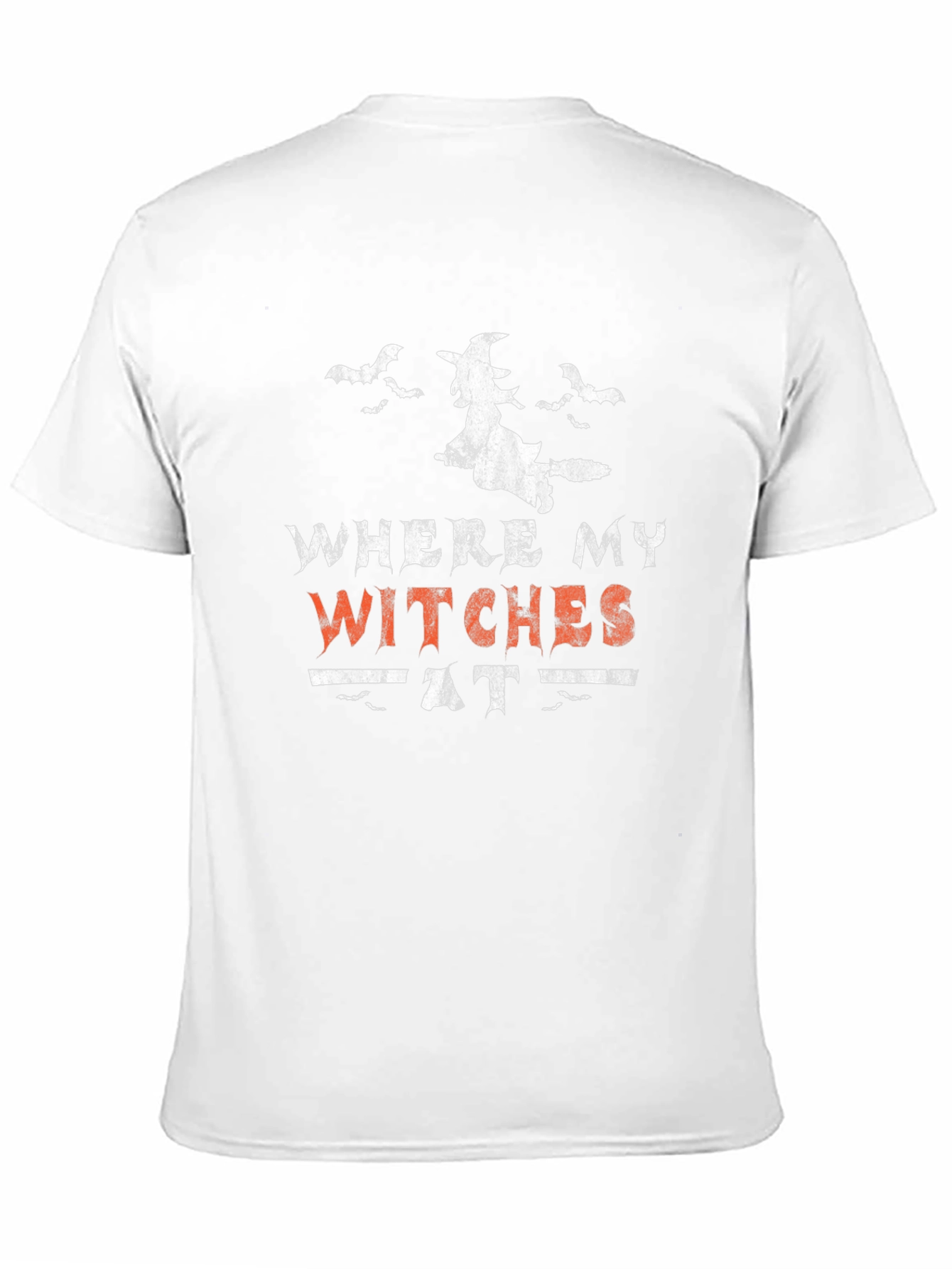 Black Where My Witches At Halloween Graphic T-Shirt view 11