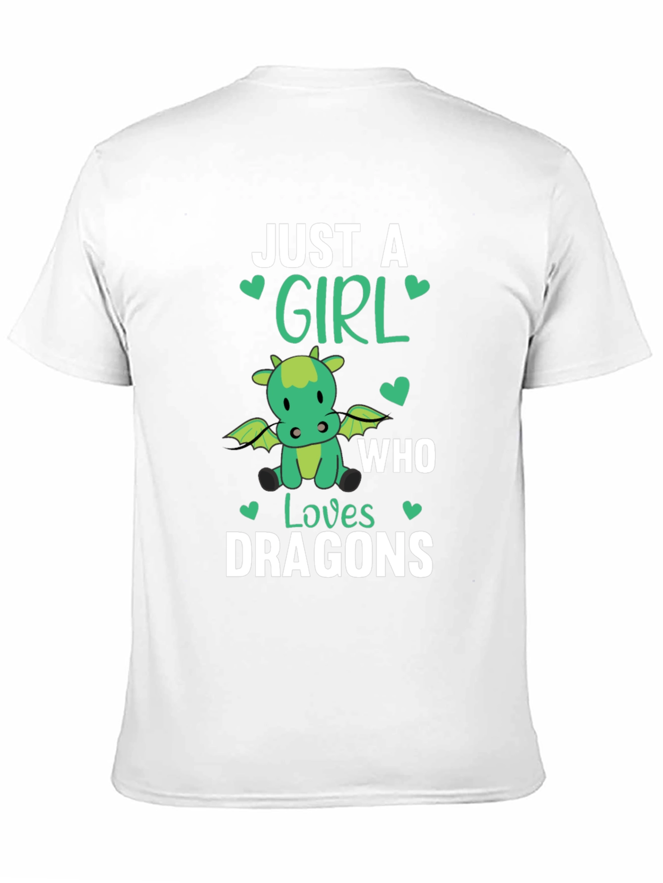 Black Just A Girl Who Loves Dragons T-Shirt view 11