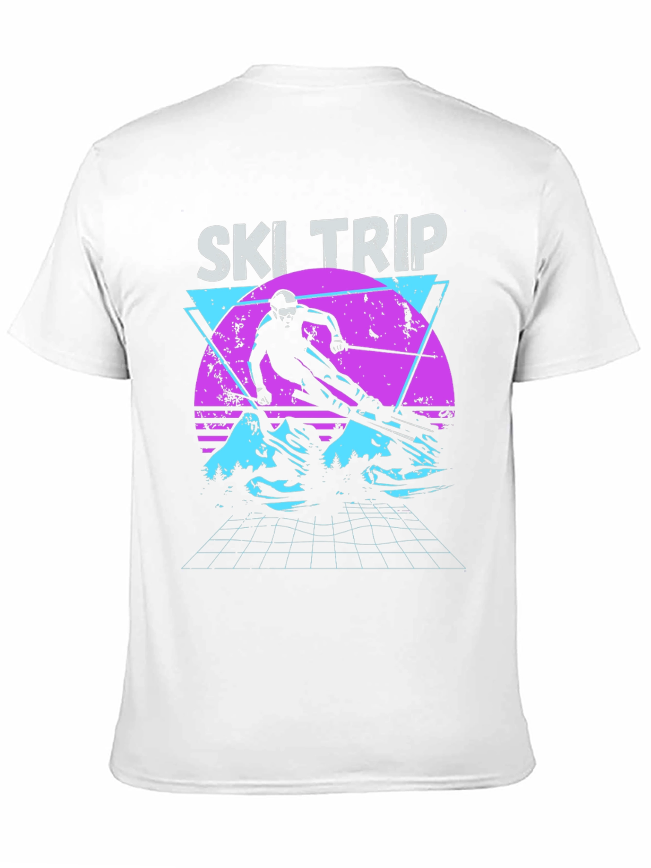 Black Retro Ski Trip T-Shirt - Vintage 80s Style view 11