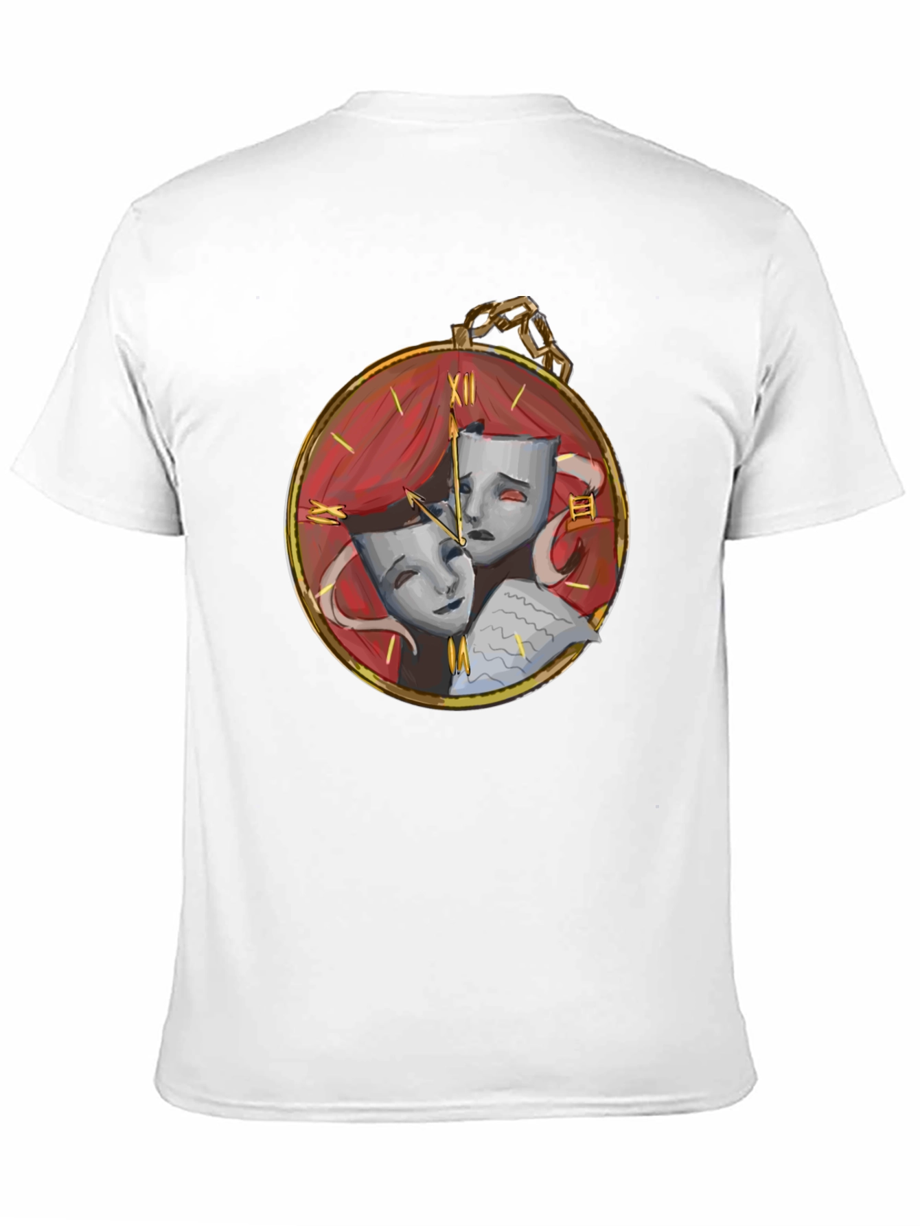 Drama Masks Pocket Watch Graphic Tee - 11