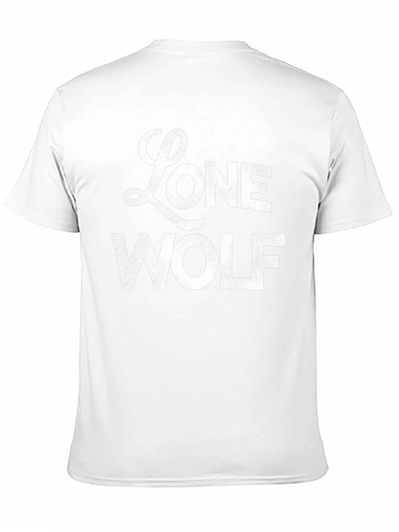 Black Lone Wolf Graphic Print T-Shirt - Black view 11