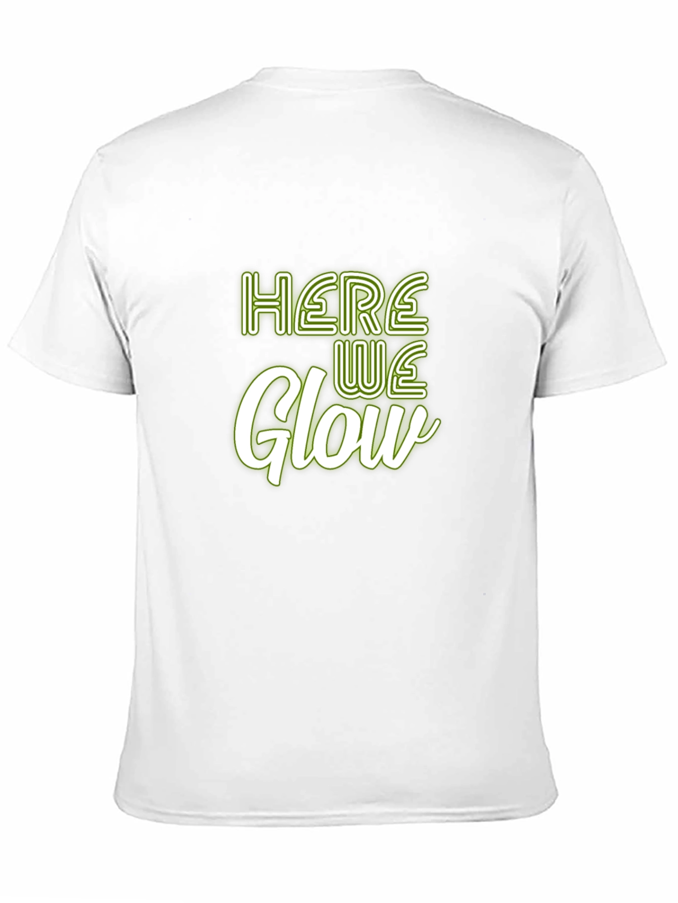 Black Here We Glow Graphic Tee - Soft Cotton Blend view 11