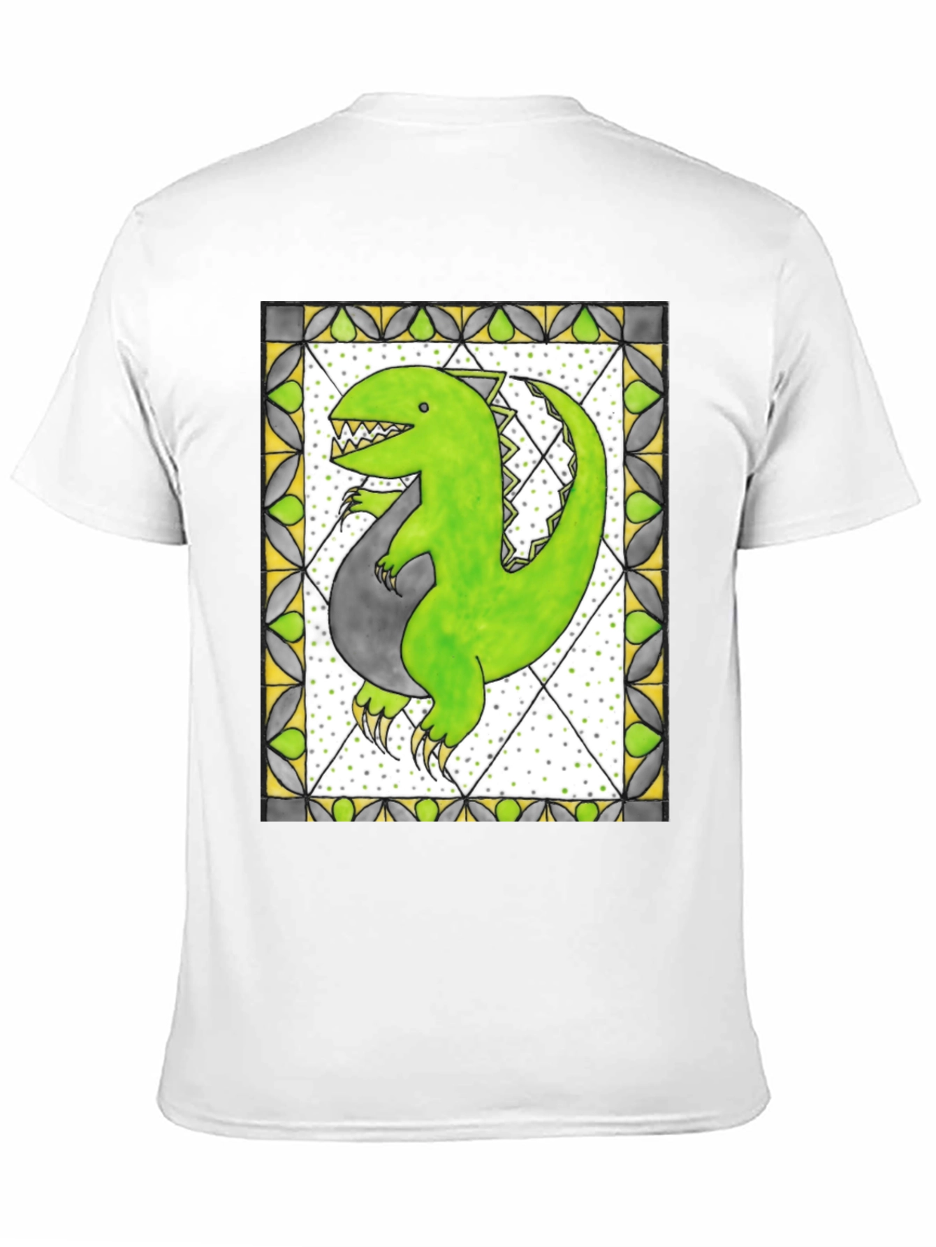 Black Dinosaur Graphic Tee - Unique Design view 11
