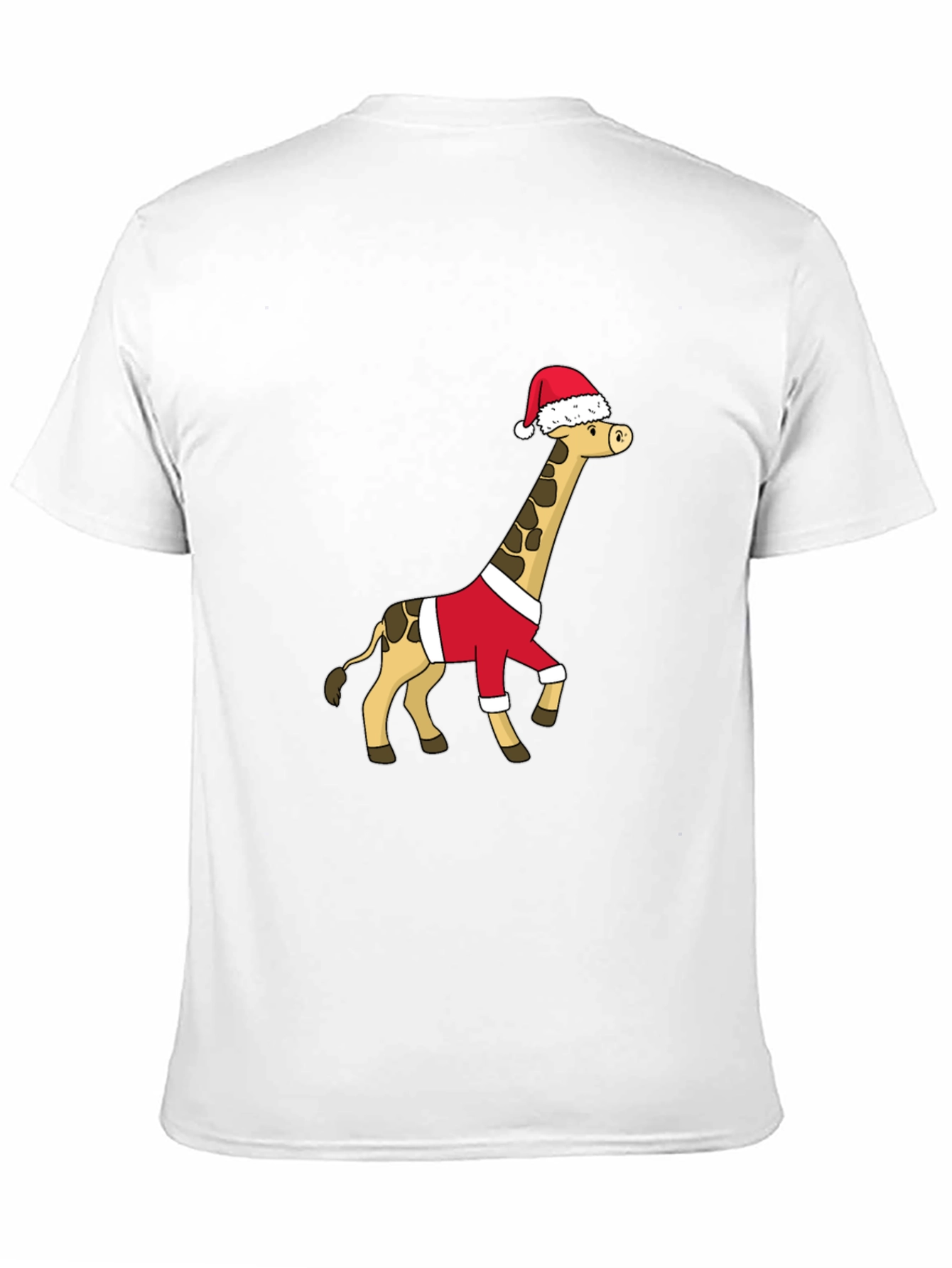 Black Festive Giraffe Santa Shirt - Holiday Cheer view 11
