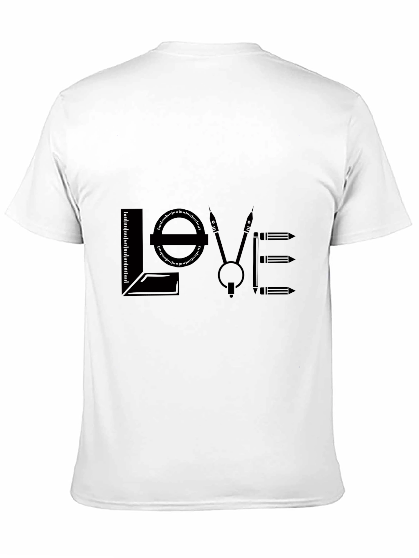 Black Architect Love Graphic T-Shirt - Black Cotton Blend view 11