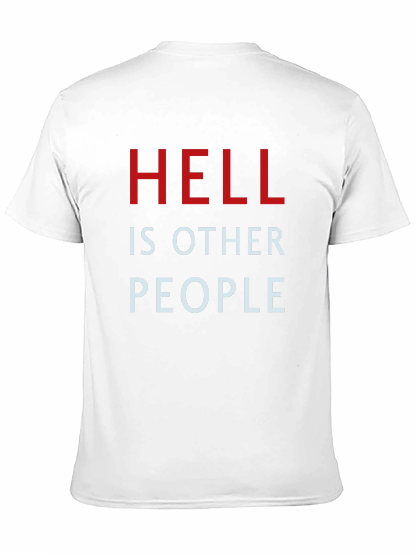 Black Hell is Other People Graphic Tee - Black view 11