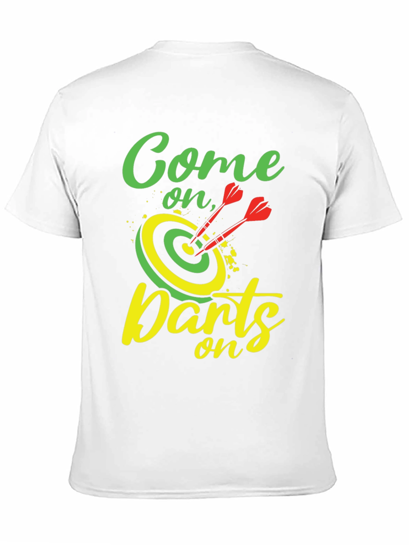 Black Come on, Darts - Graphic Tee view 11
