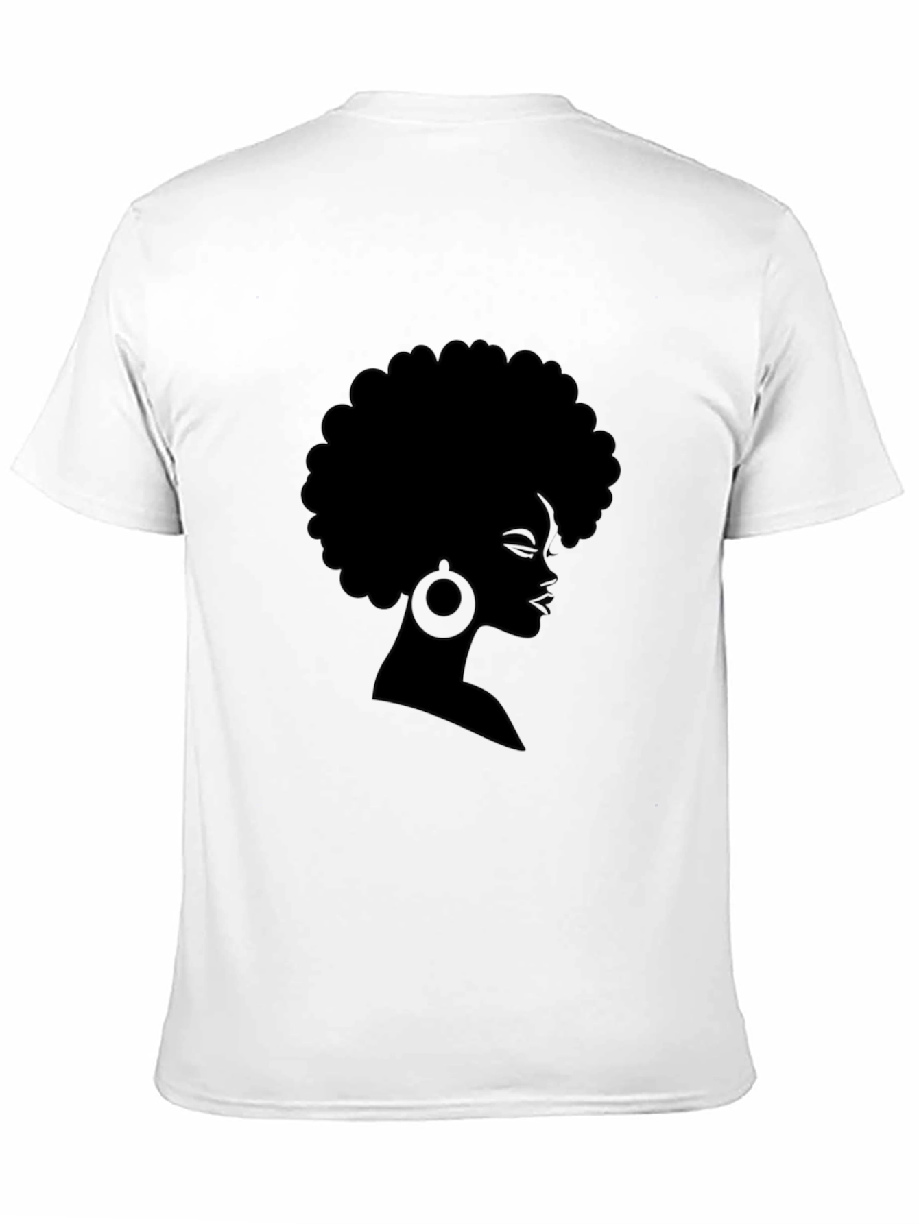 Black Afro Woman Silhouette T-Shirt - 11