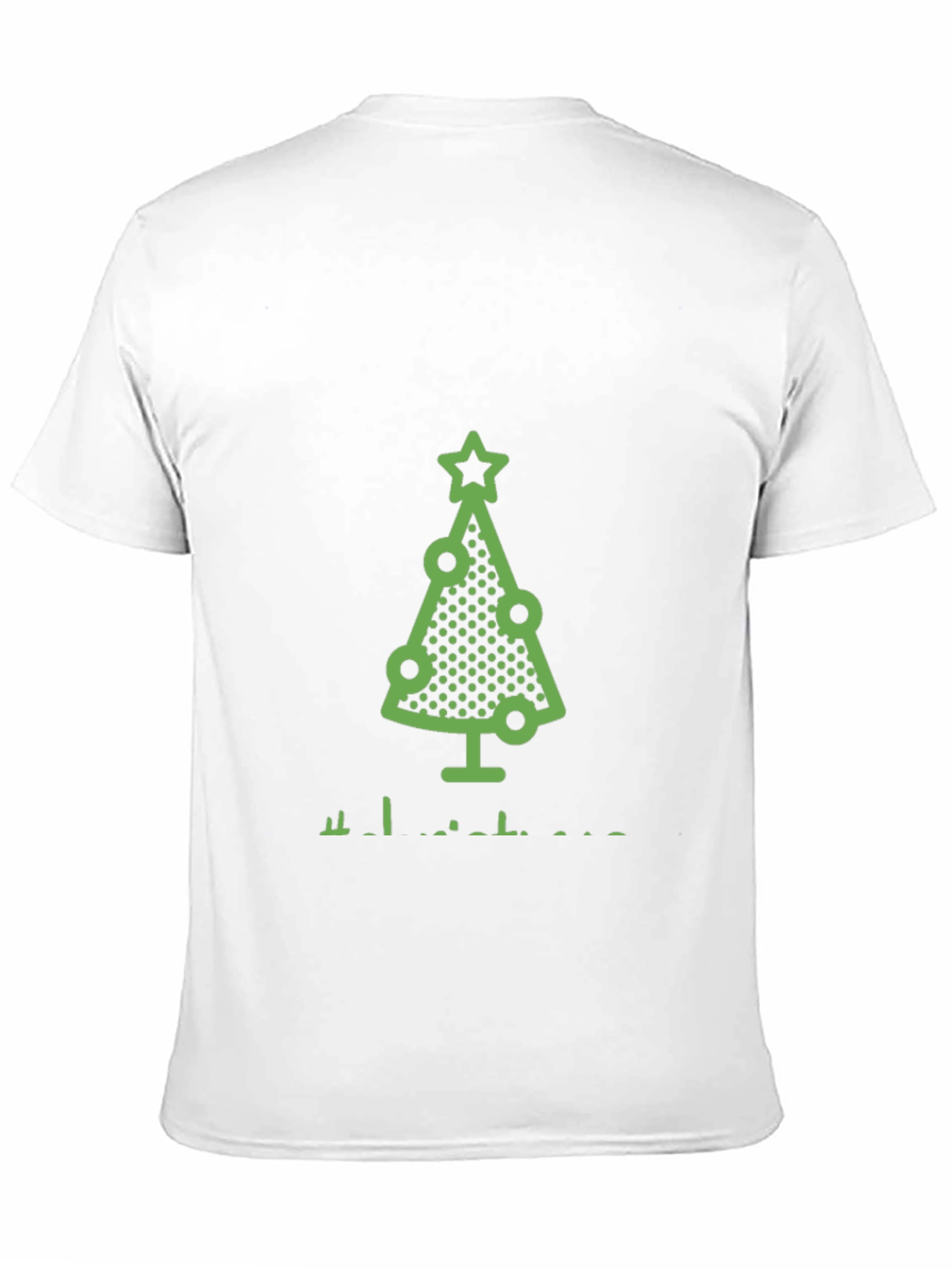 Black Festive Christmas Tree Graphic Tee - Holiday Style view 11