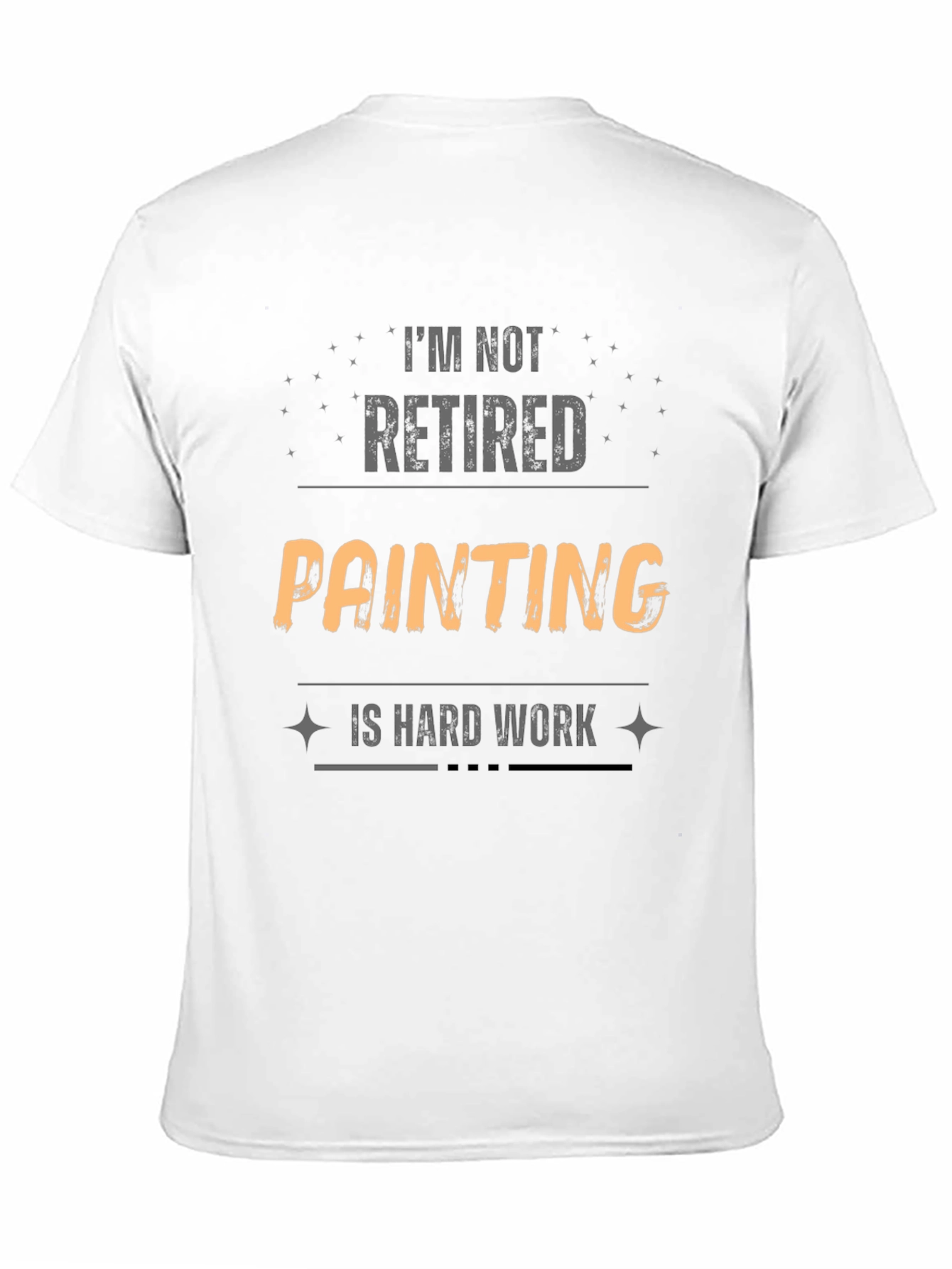 Black Funny Painting Is Hard Work T-Shirt view 11