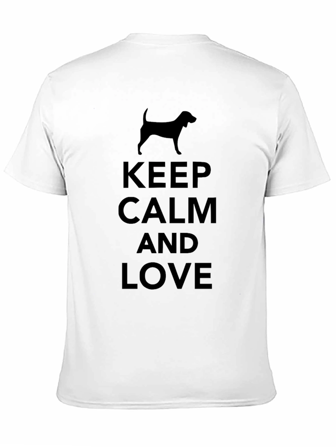 Black Keep Calm & Love Dog Black Graphic Tee view 11