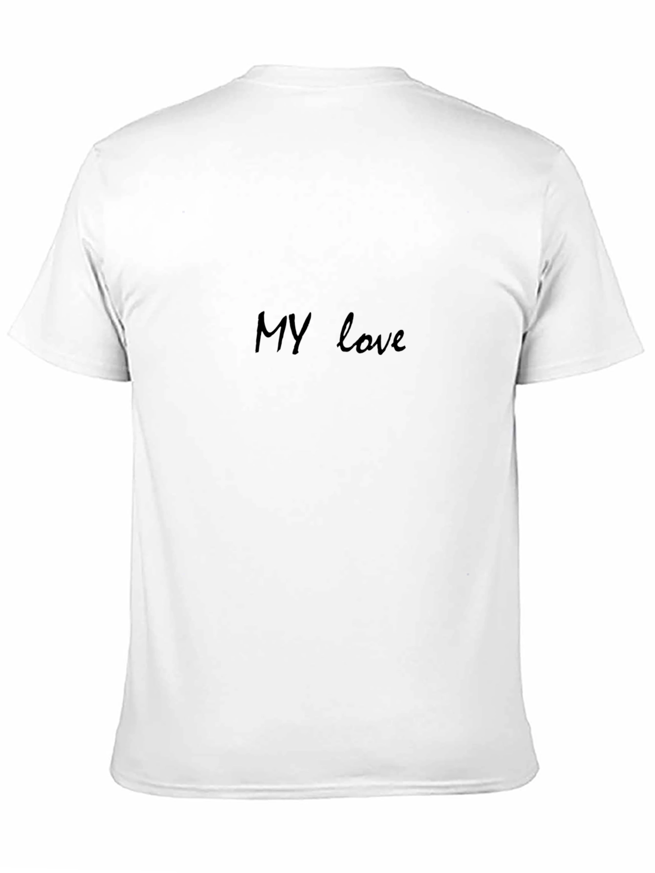 Black My Love Black Crewneck T-Shirt view 11
