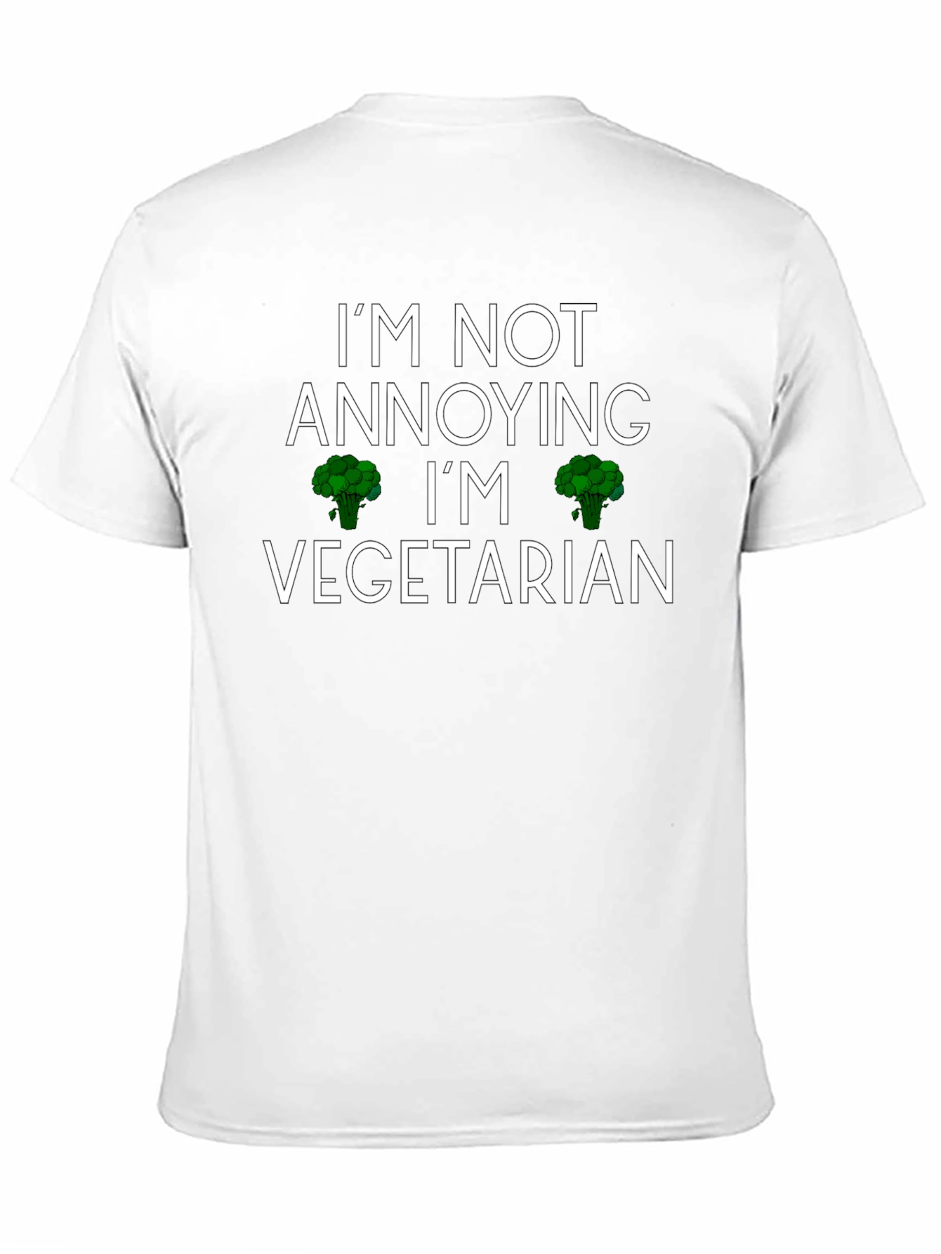 Black Vegetarian Broccoli Graphic T-Shirt - Black view 11