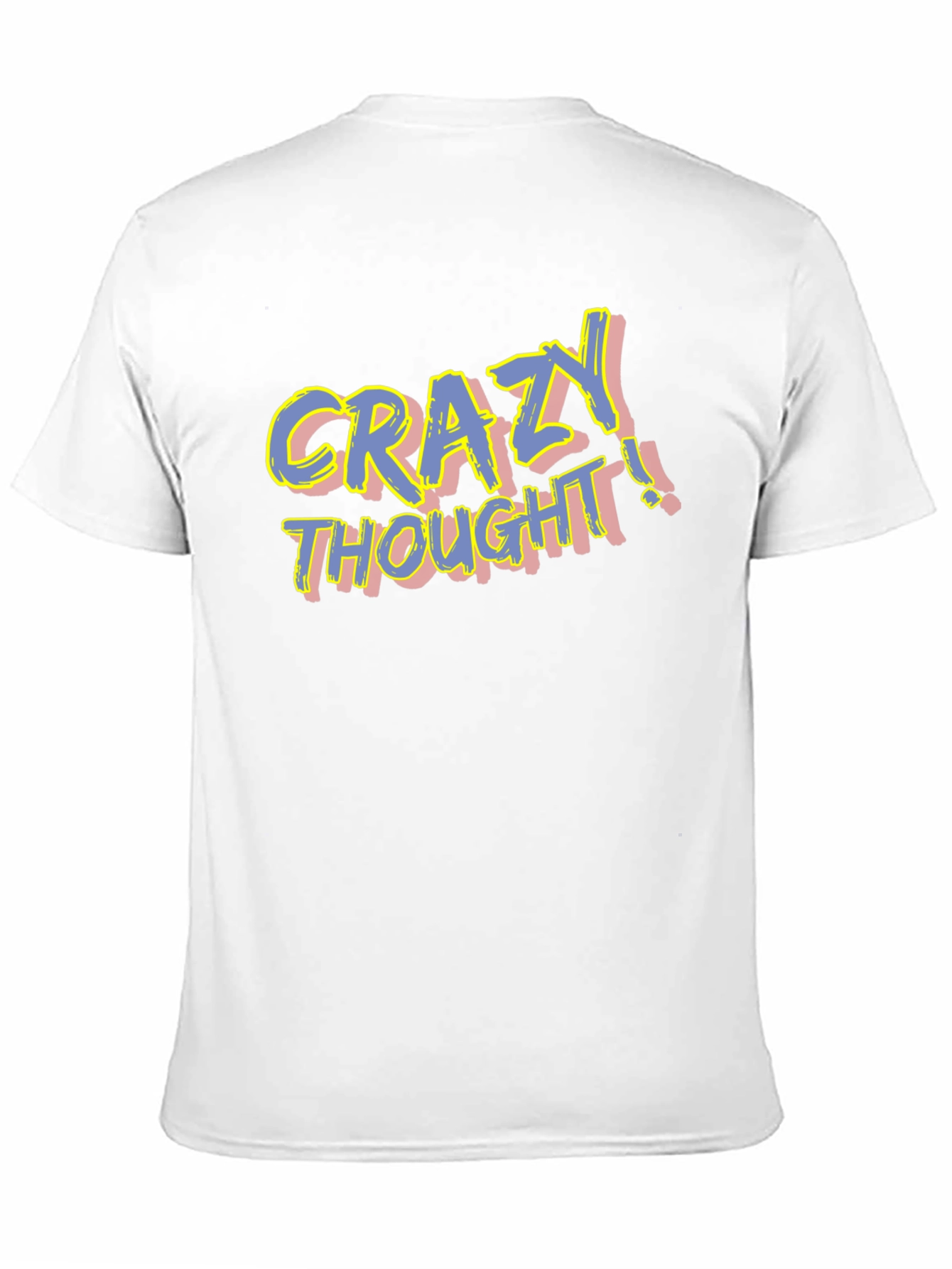 Black Crazy Thought Graphic T-Shirt - Men's Black Tee view 11