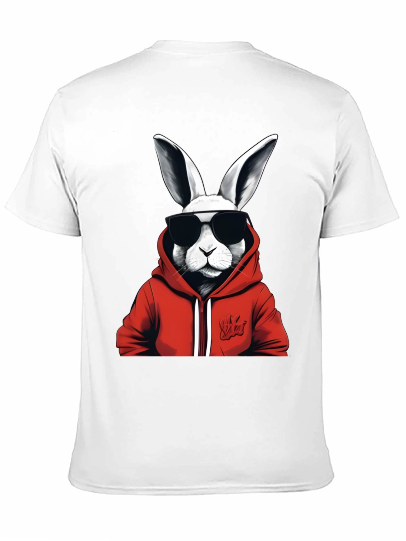 Black Cool Rabbit Graphic Tee - Black view 11