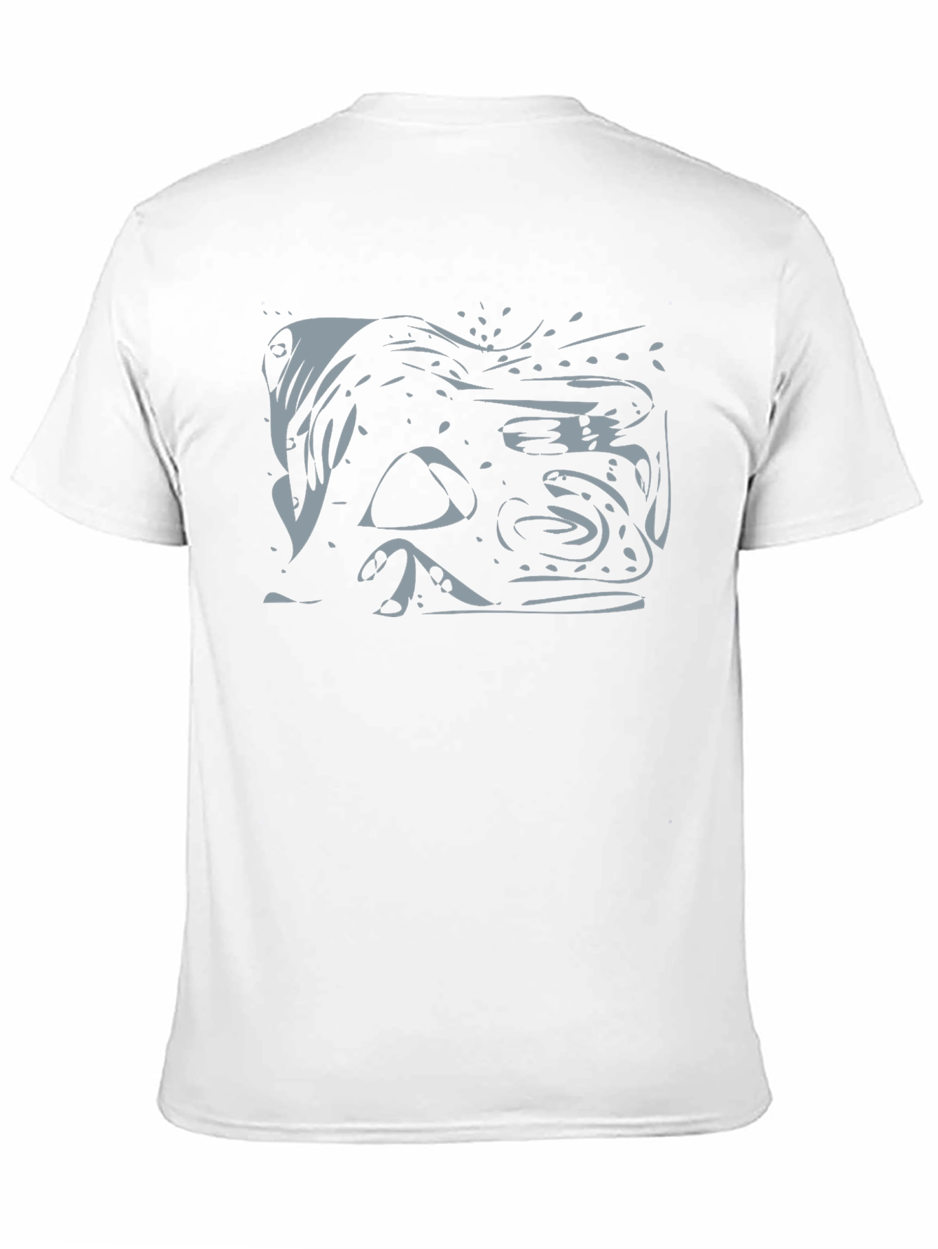 Black Abstract Graphic Print Black T-Shirt view 11