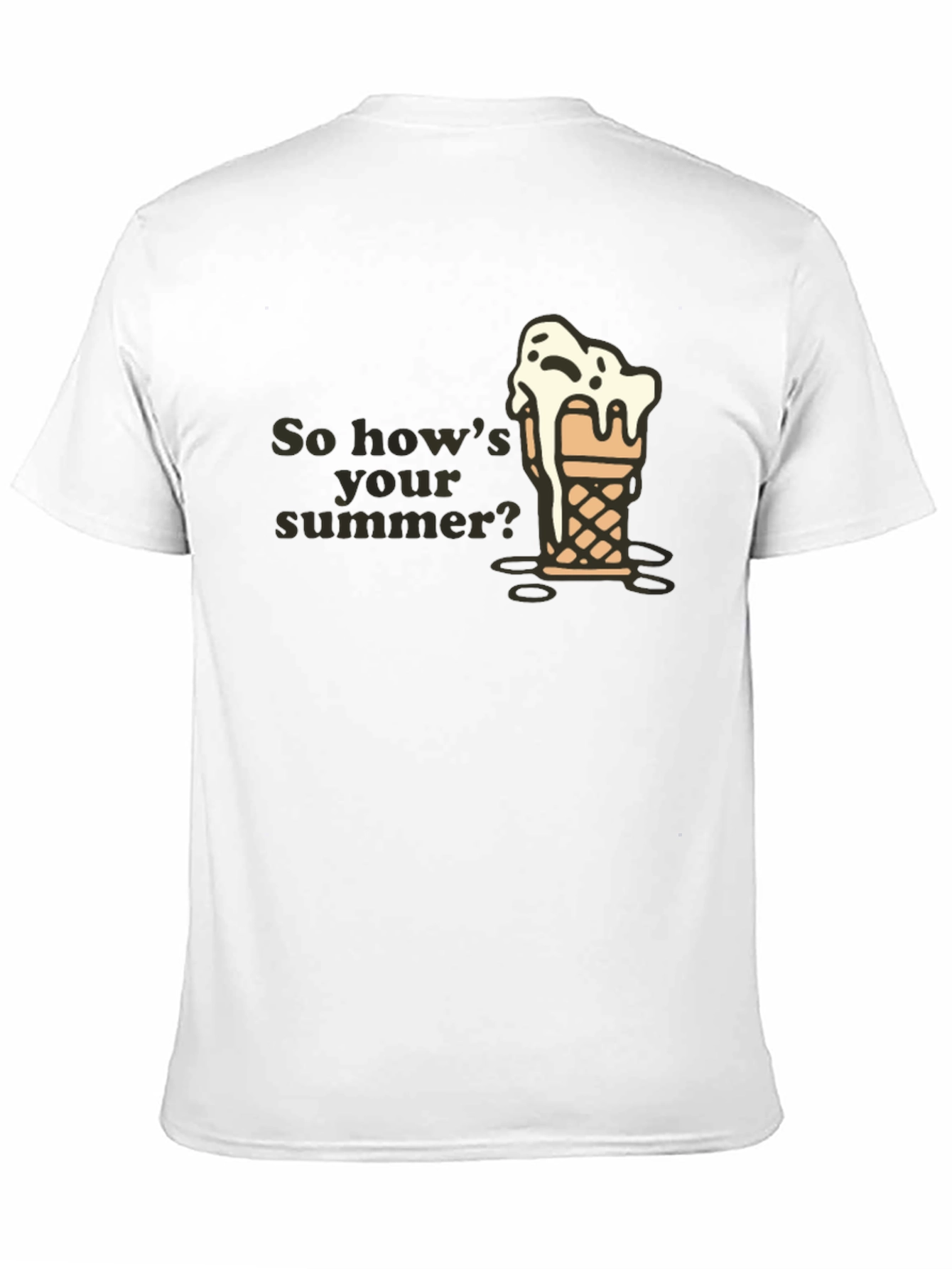 Black Summer Ice Cream Men's T-Shirt view 11